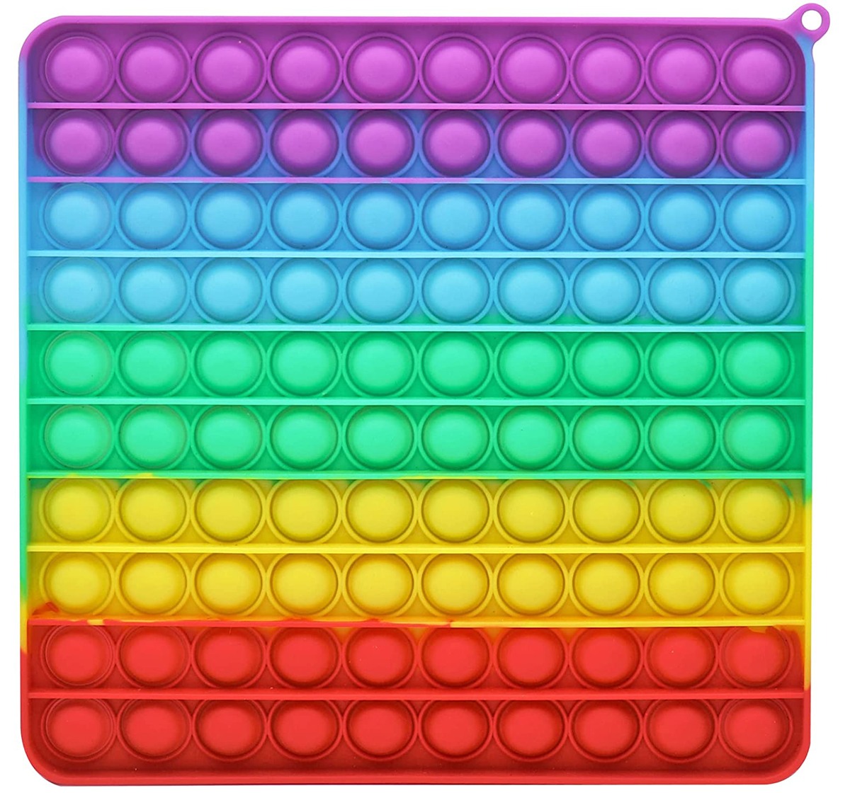 Hamster London Popit Big Square Pestal Anxiety Toy for All Ages Silicon Multicolor 3Y+