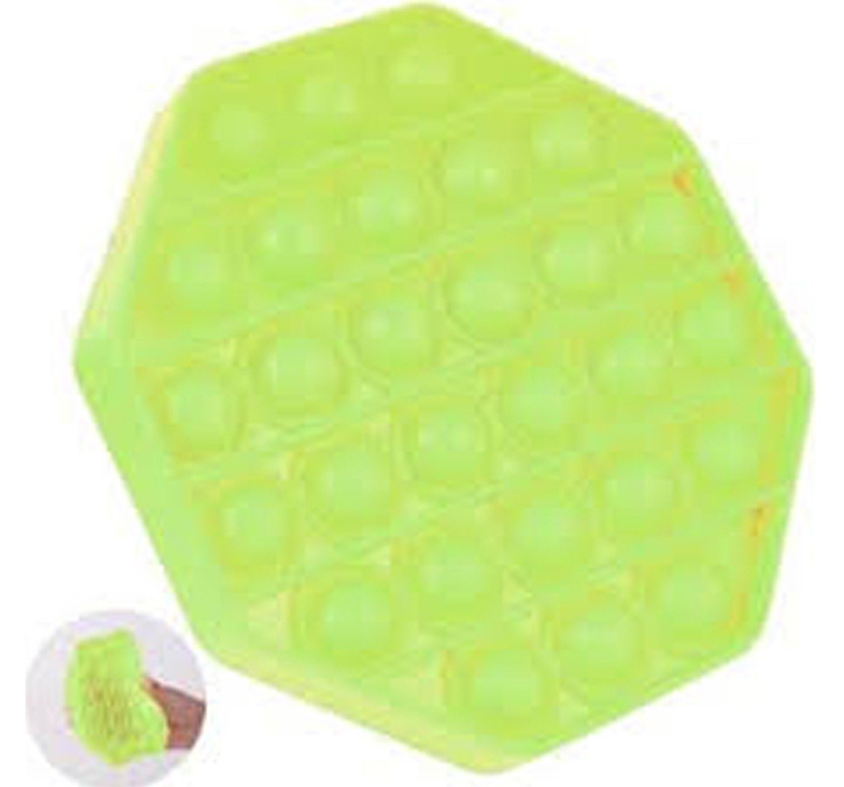 Hamster London Popit Glow Hexa Anxiety Toy for All Ages Silicon Multicolor 3Y+