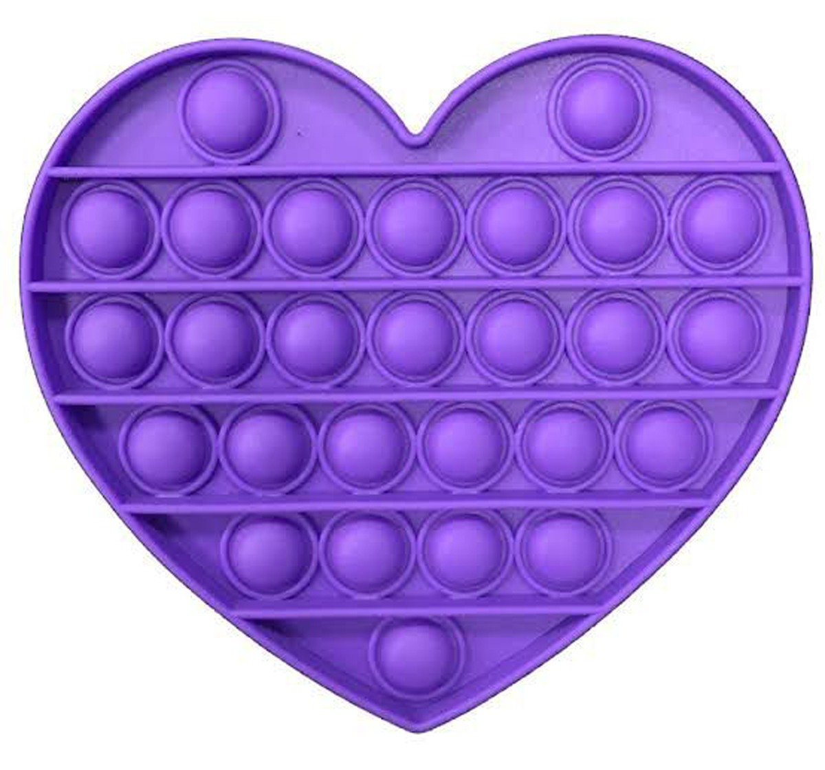 Hamster London Popit Heart Purple Anxiety Toy for All Ages Silicon Multicolor 3Y+