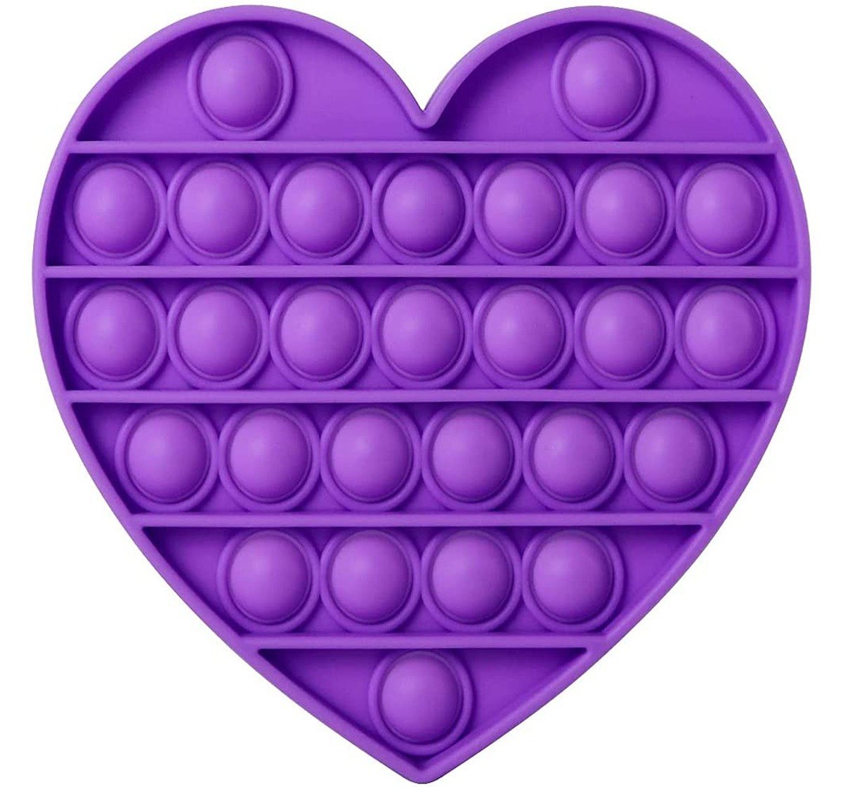 Hamster London Popit Heart Purple Anxiety Toy for All Ages Silicon Multicolor 3Y+