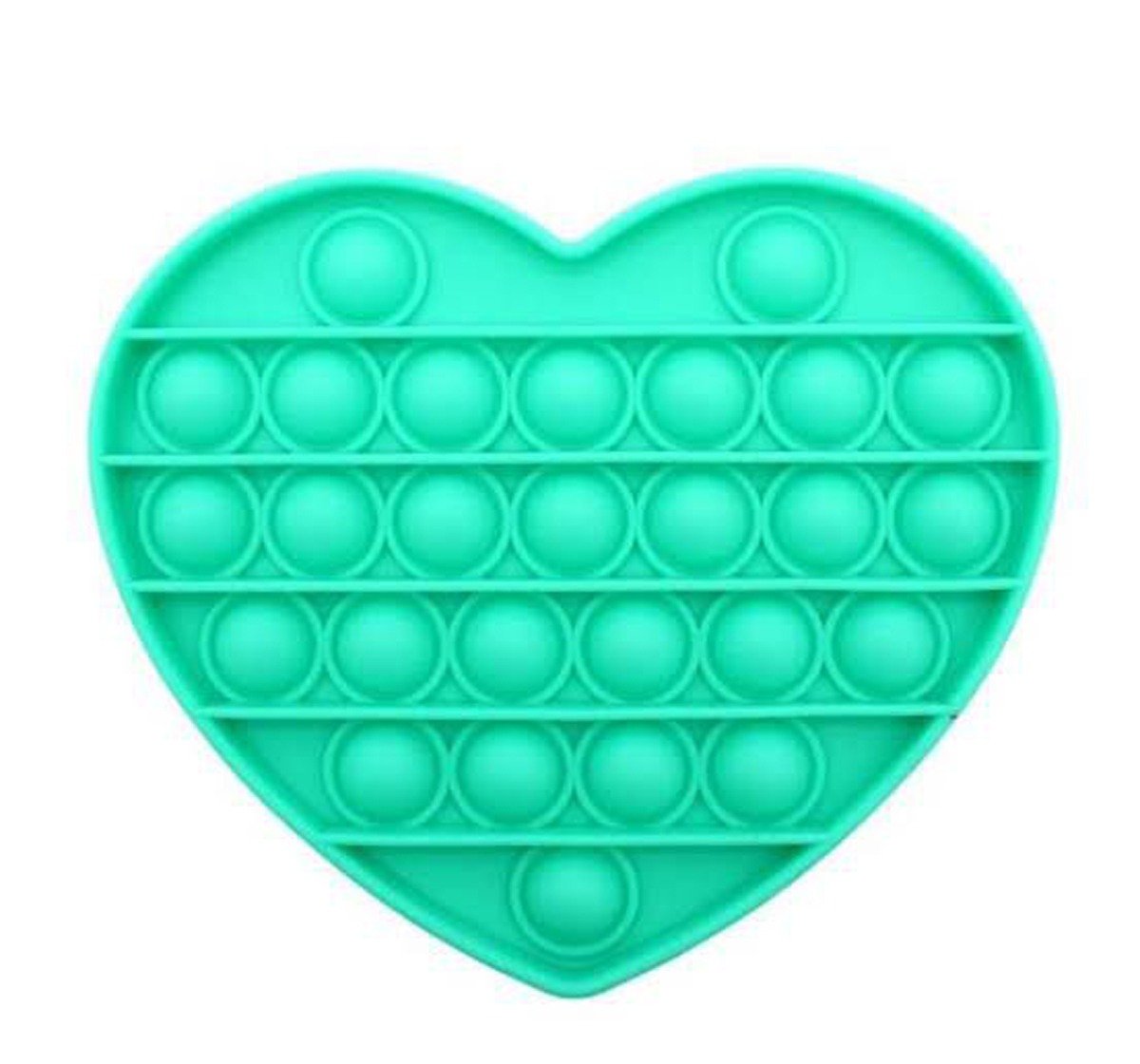 Hamster London Popit Heart Aqua Anxiety Toy for All Ages Silicon Multicolor 3Y+