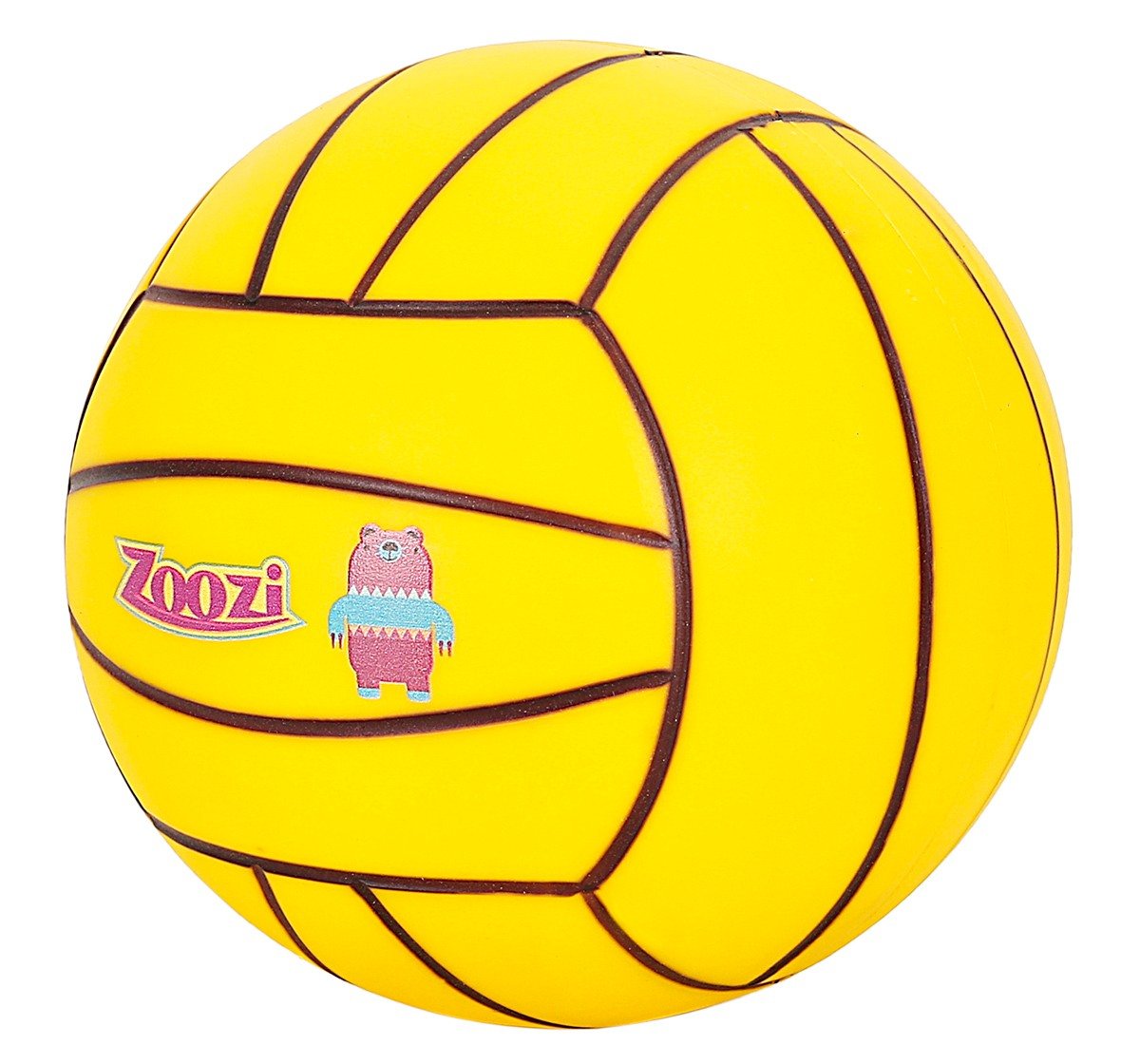 Zoozi 9 Inch Volley Bear Scented Ball for kids 3Y+, Yellow