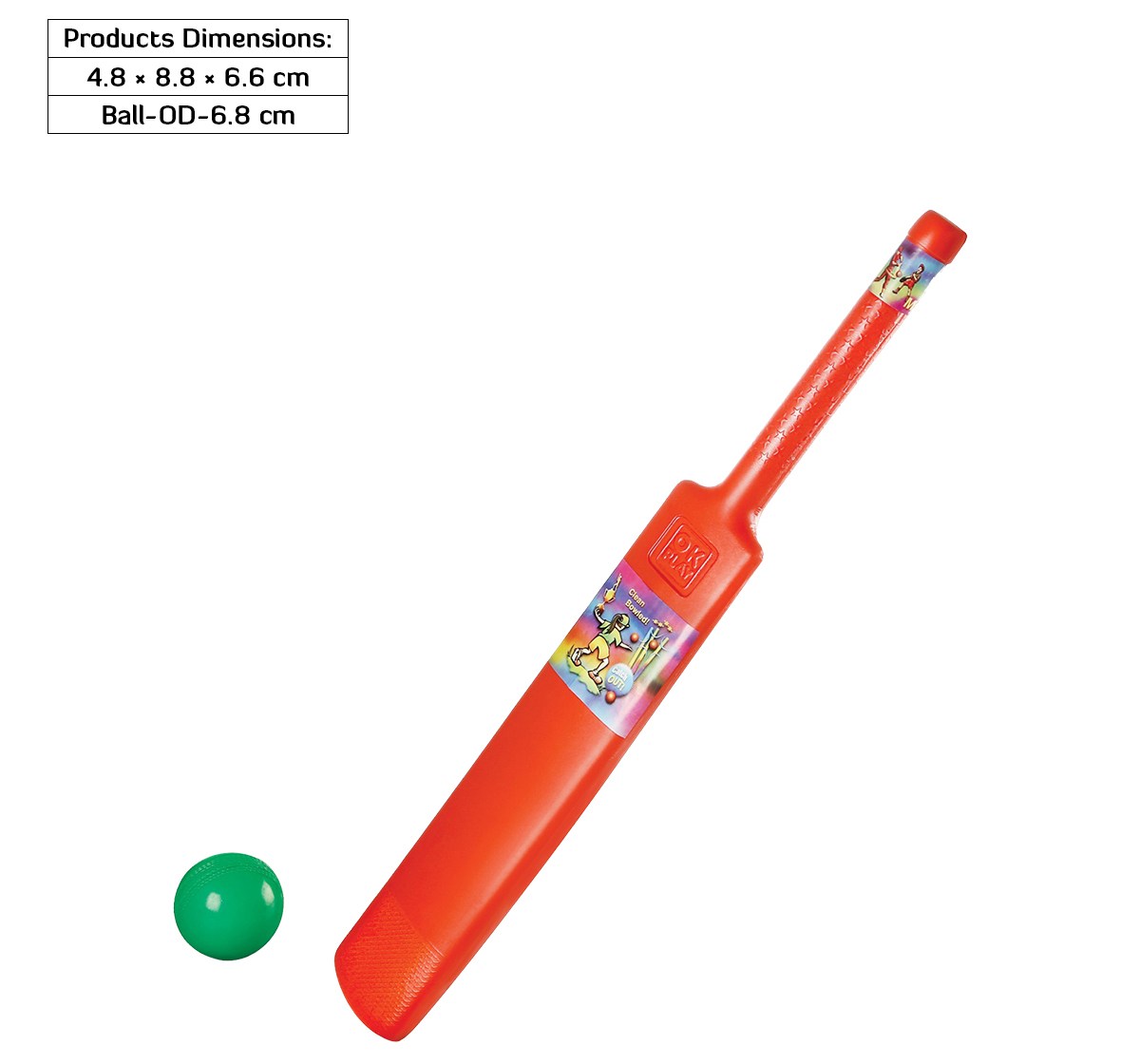 Zoozi My First cricket My First Cricket Set with Stump for Kids Plastic Toy Red 5Y+