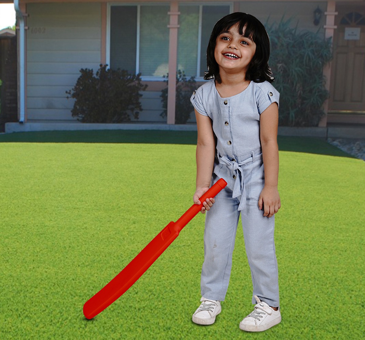 Zoozi My First cricket My First Cricket Set with Stump for Kids Plastic Toy Red 5Y+