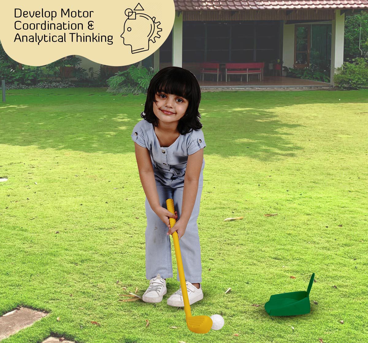 Zoozi My First Golf Golf set for kids Golf play kit Multicolor 3Y+