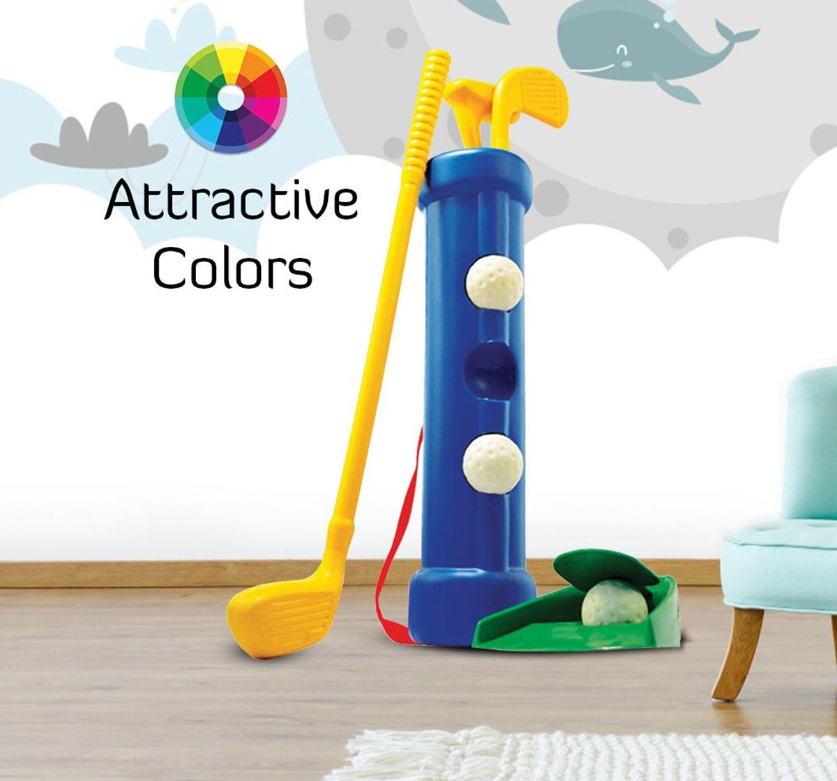 Zoozi Beginners Golf Golf set for kids Golf Play kit Multicolor 5Y+