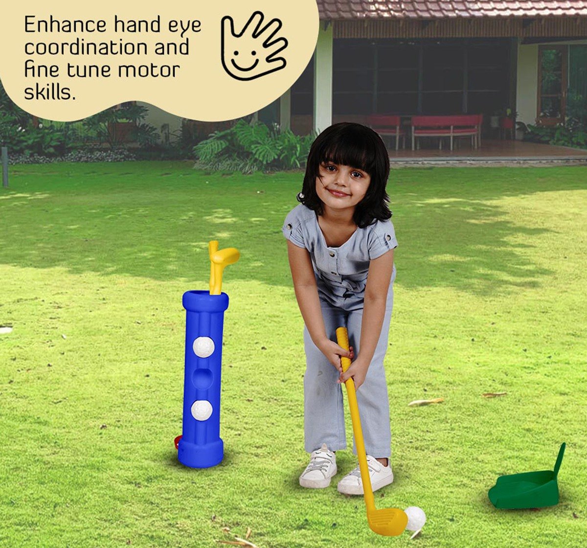 Zoozi Beginners Golf Golf set for kids Golf Play kit Multicolor 5Y+