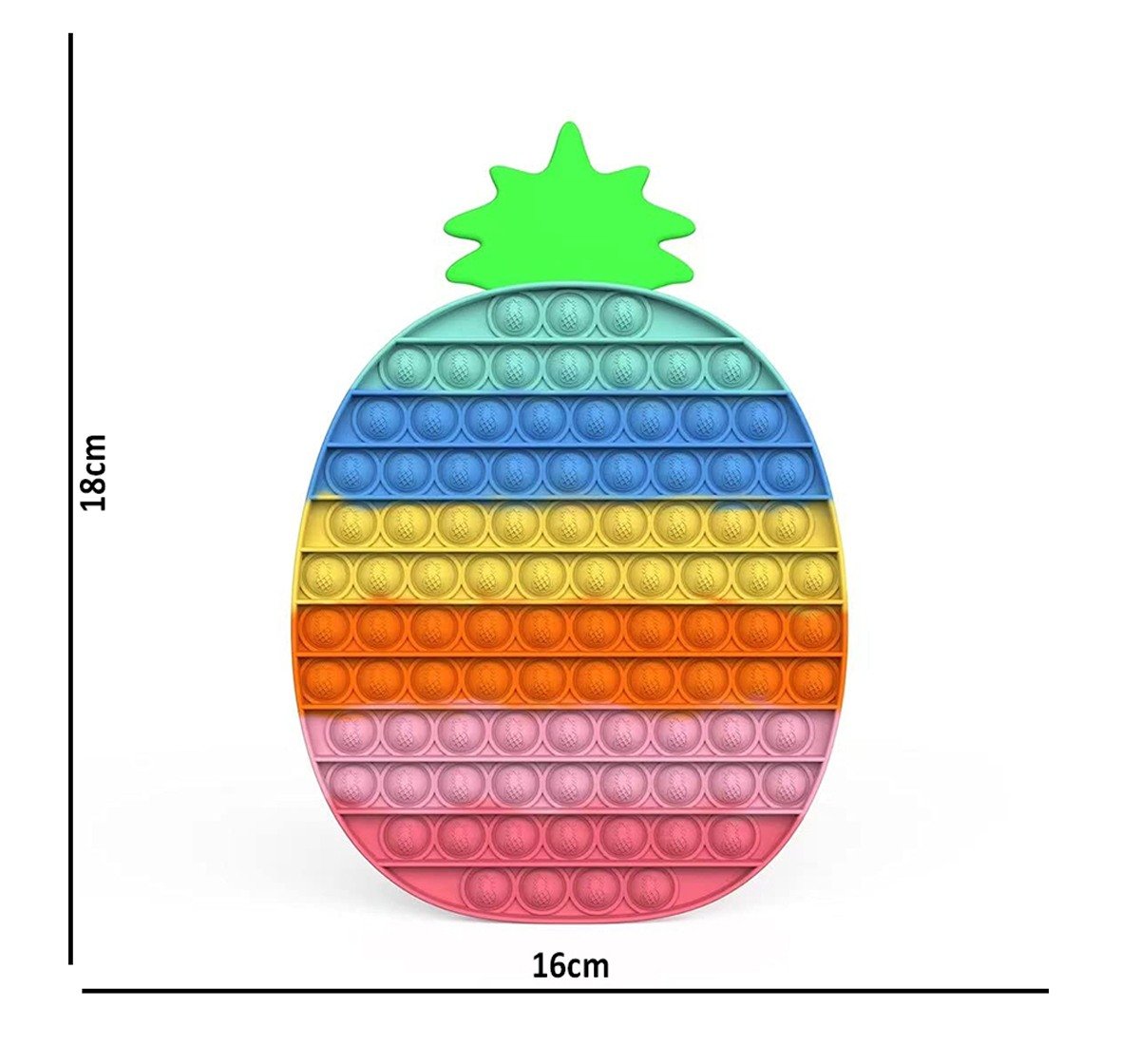 Hamster London Popit Big Pineapple Anxiety Toy for All Ages Silicon Multicolor 3Y+
