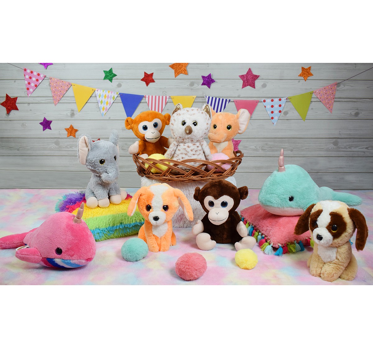 Mirada 25cm elephant with glitter eye Multicolor 3Y+
