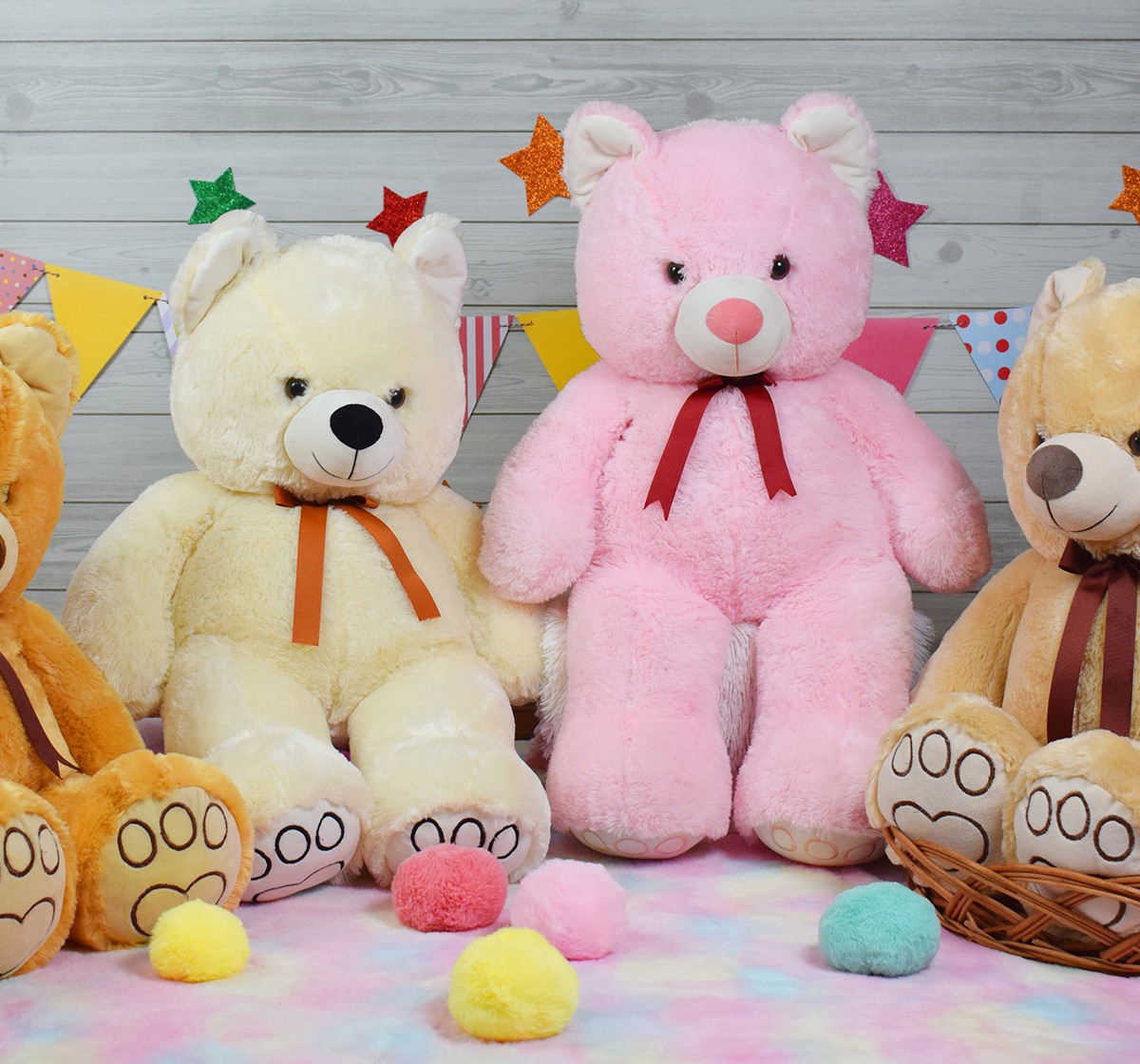 Mirada 80cm floppy jumbo teddy bear Multicolor 3Y+