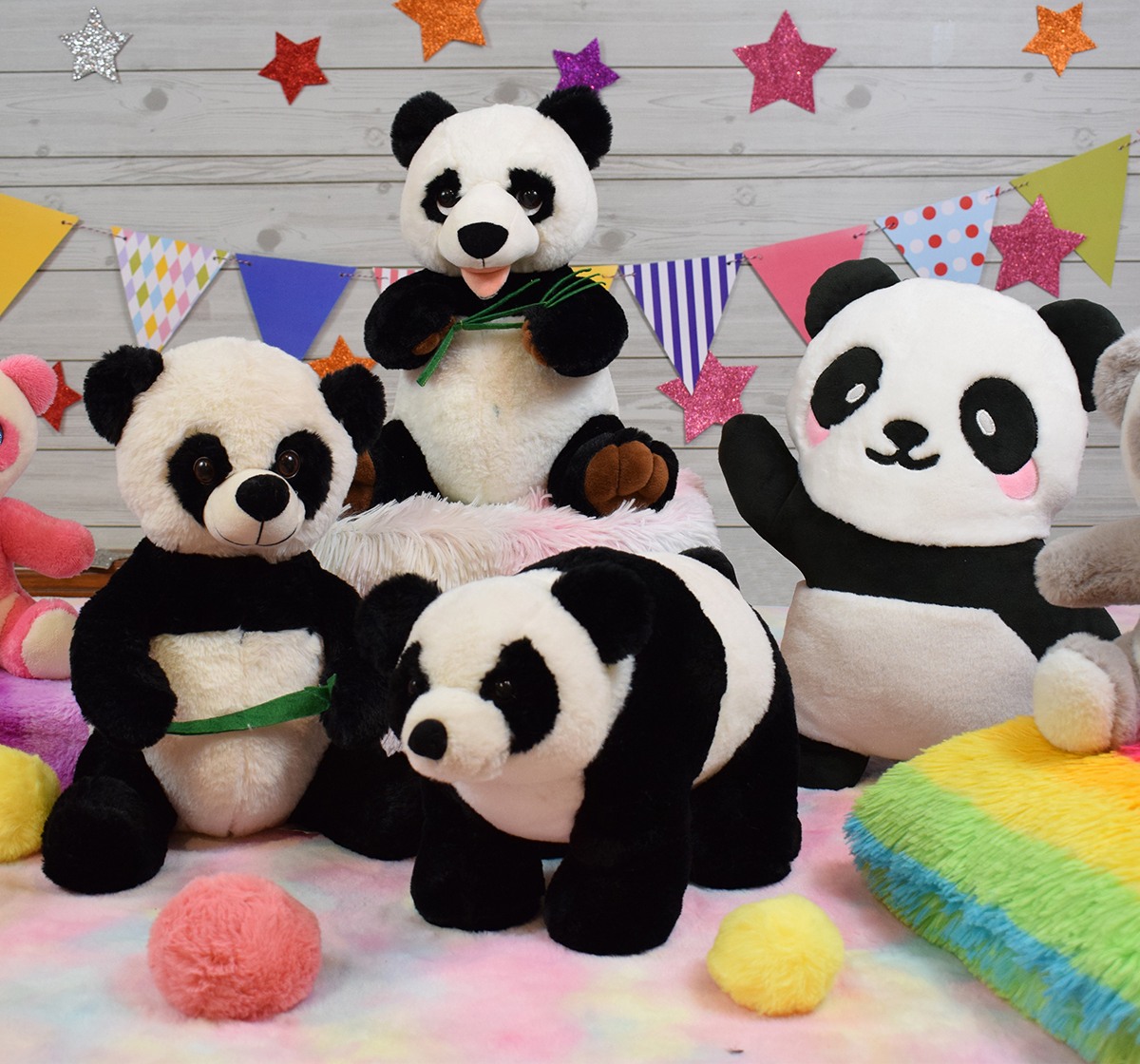 Mirada 32cm sitting panda Multicolor 3Y+