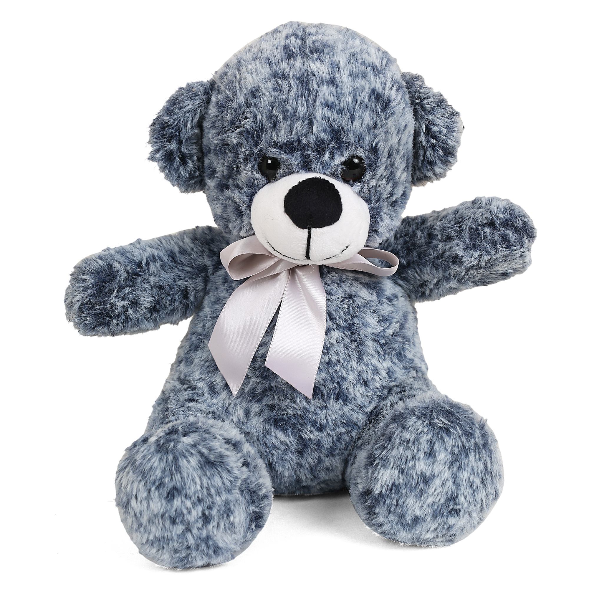 FuzzBuzz Textured Bear Dark Blue  24cm