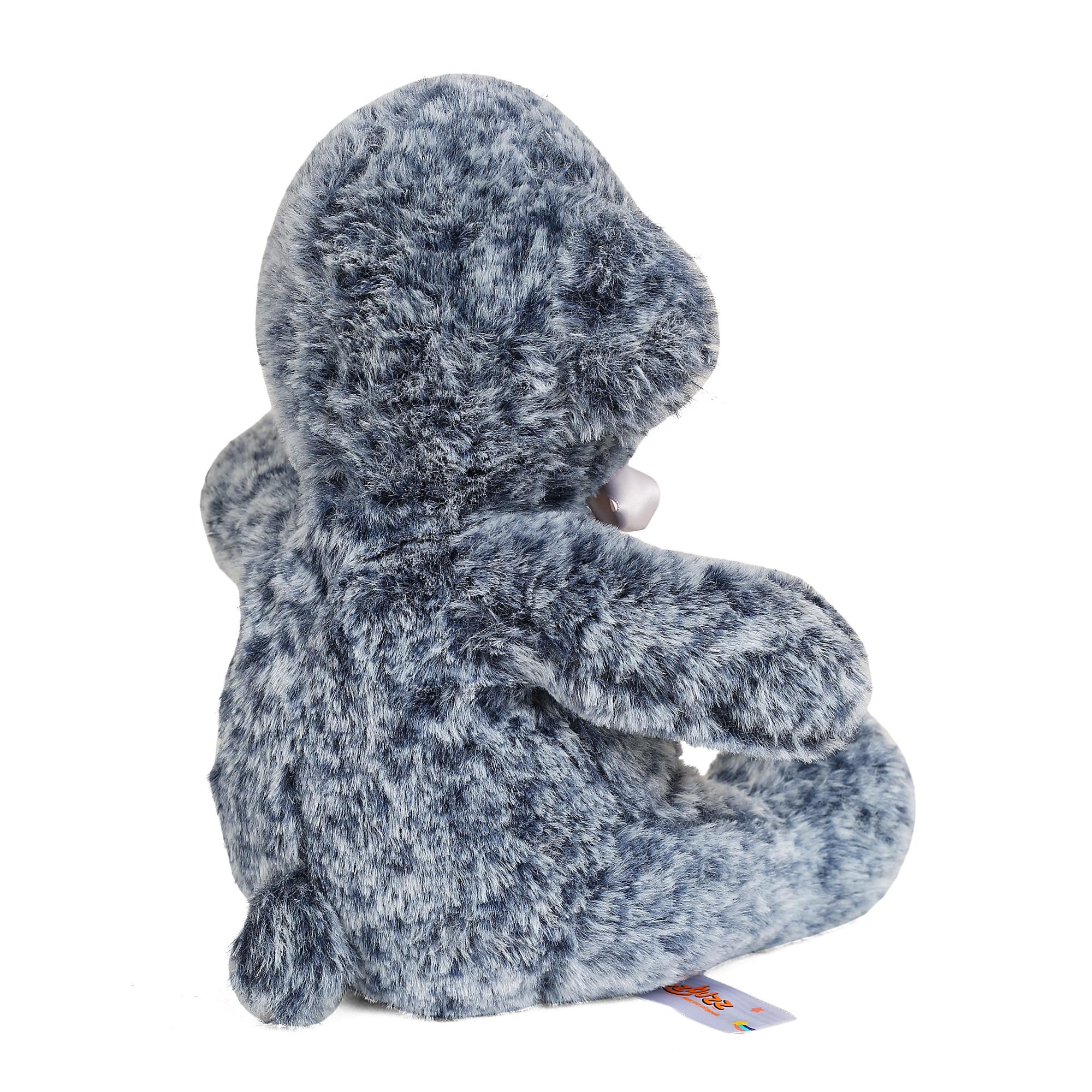 FuzzBuzz Textured Bear Dark Blue  24cm