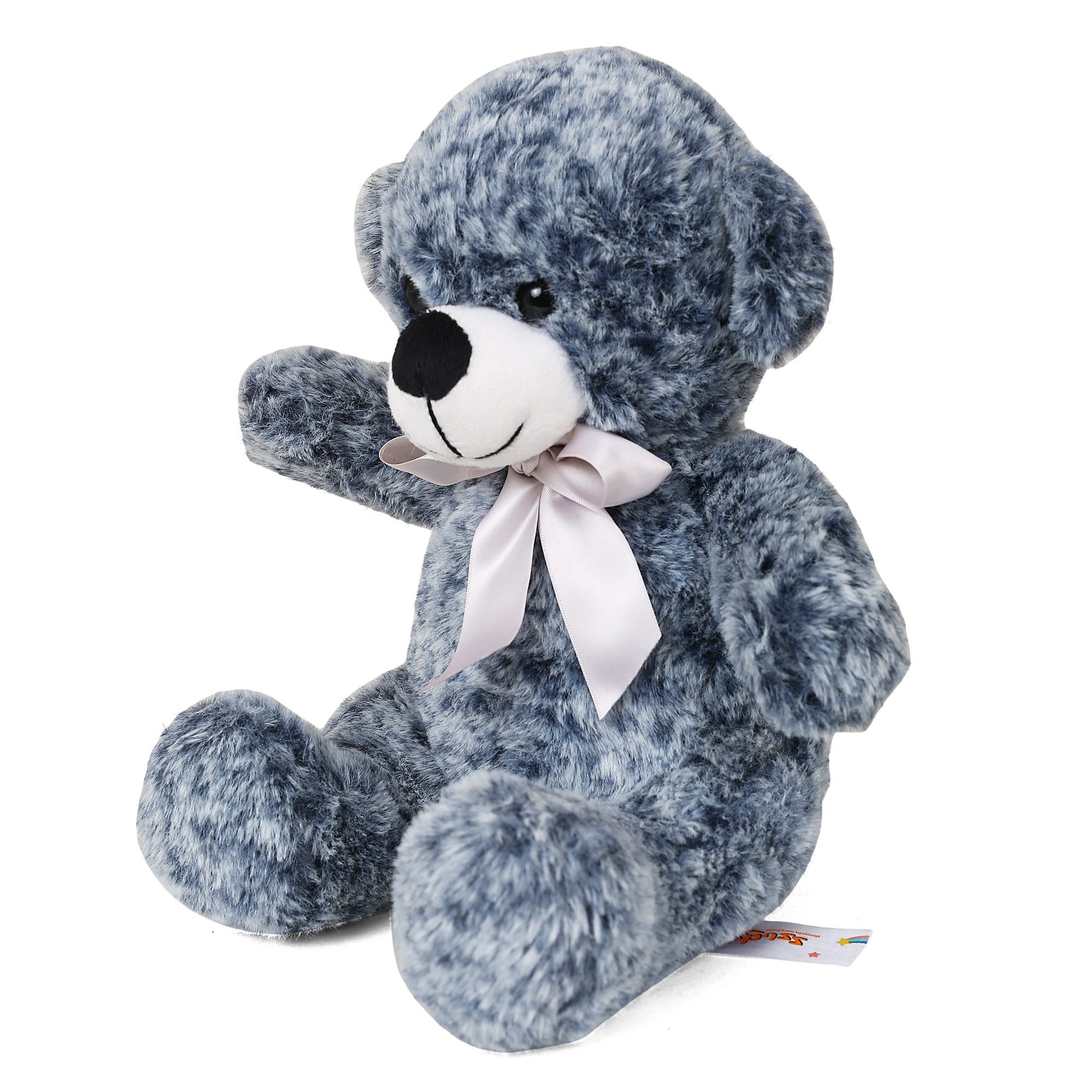 FuzzBuzz Textured Bear Dark Blue  24cm