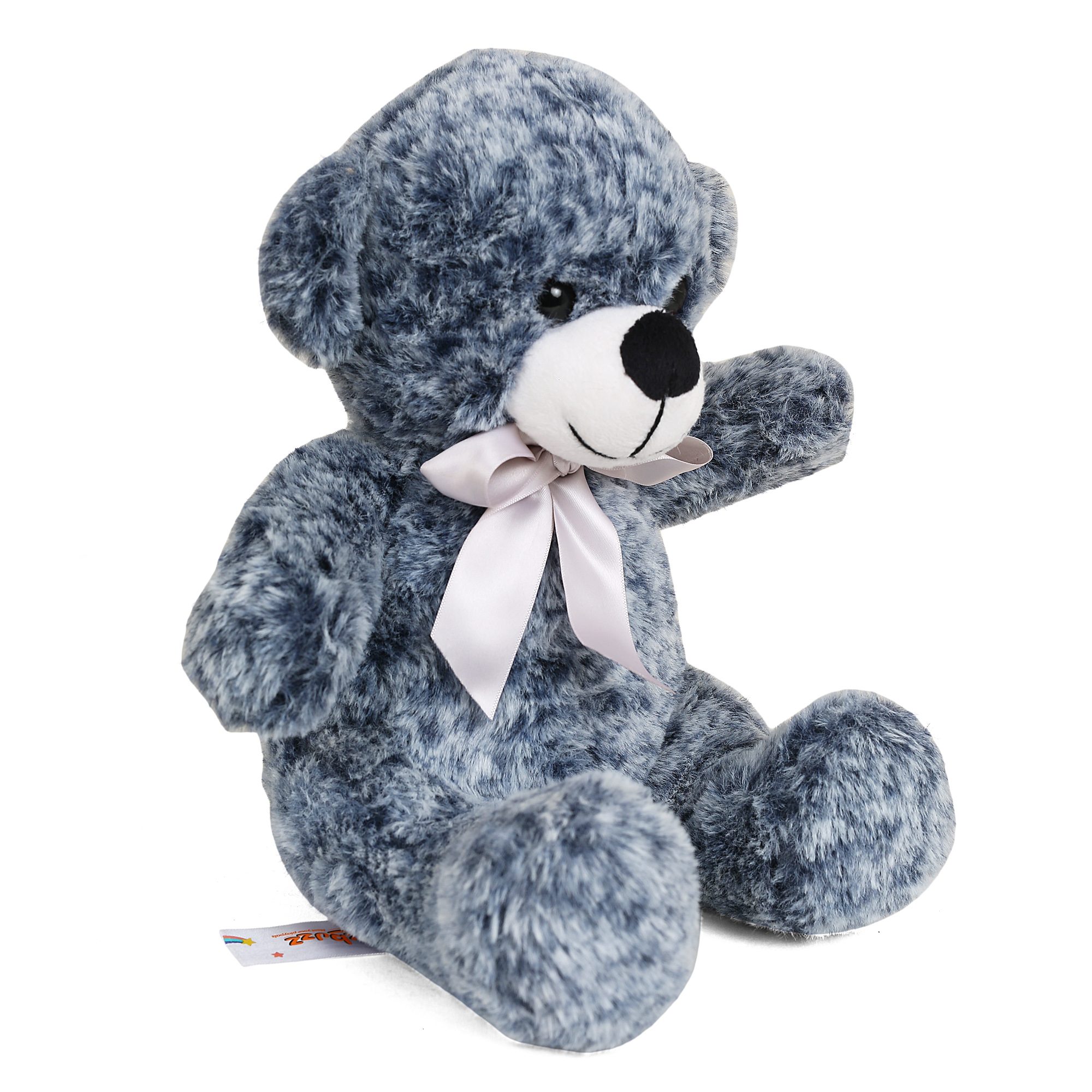 FuzzBuzz Textured Bear Dark Blue  24cm