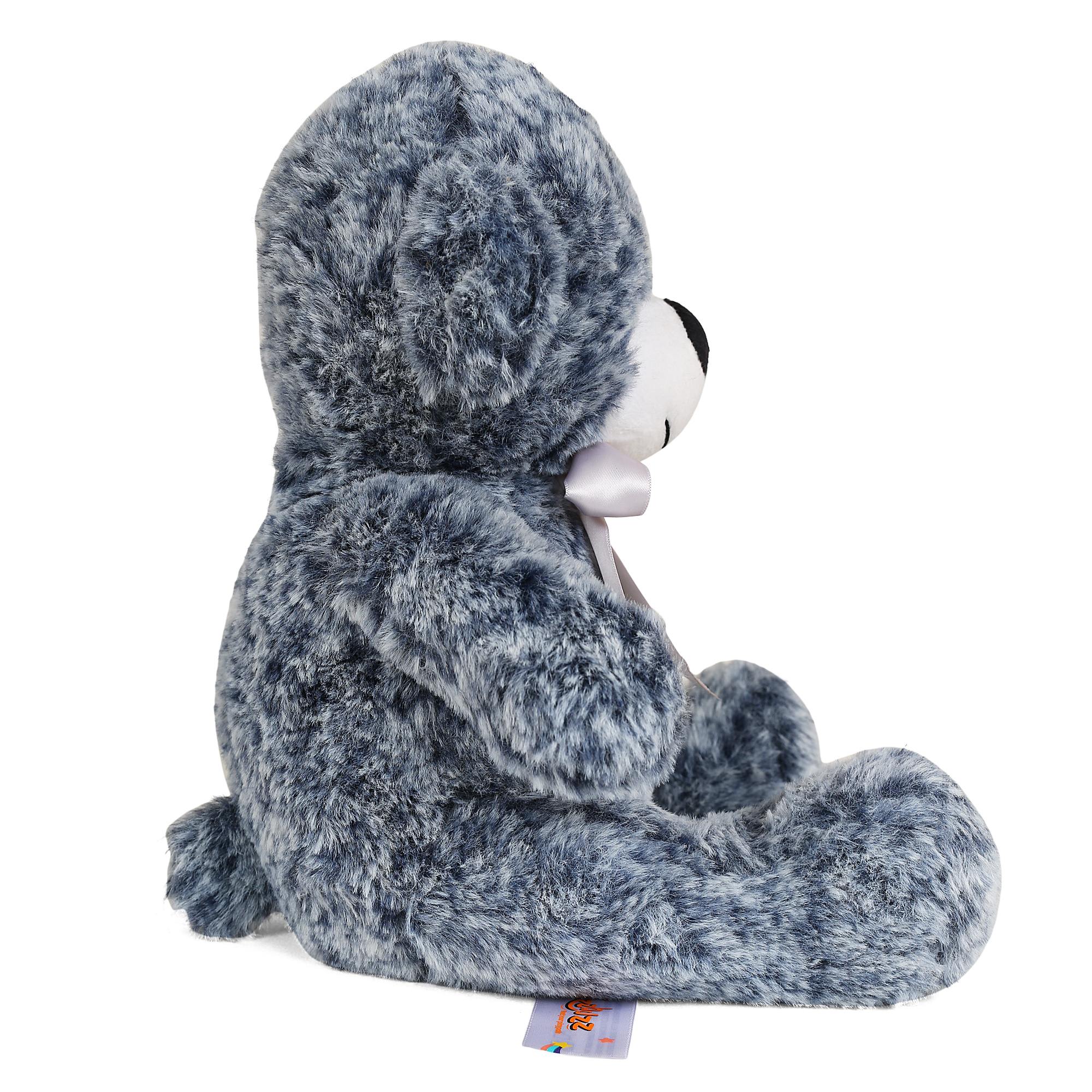 FuzzBuzz Textured Bear Dark Blue  24cm
