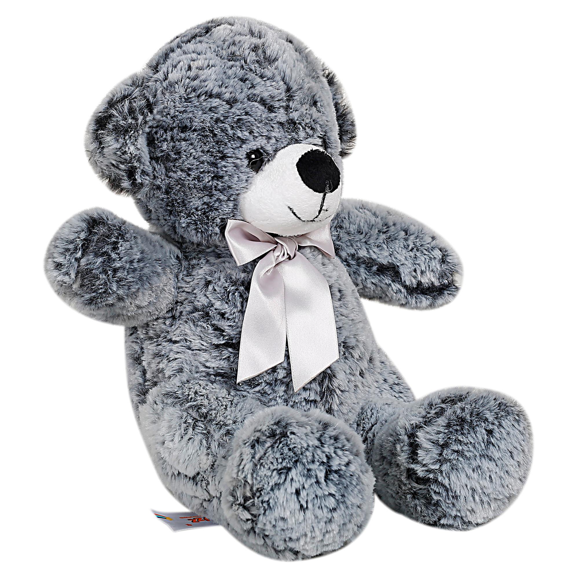 FuzzBuzz Textured Bear Blue  24cm