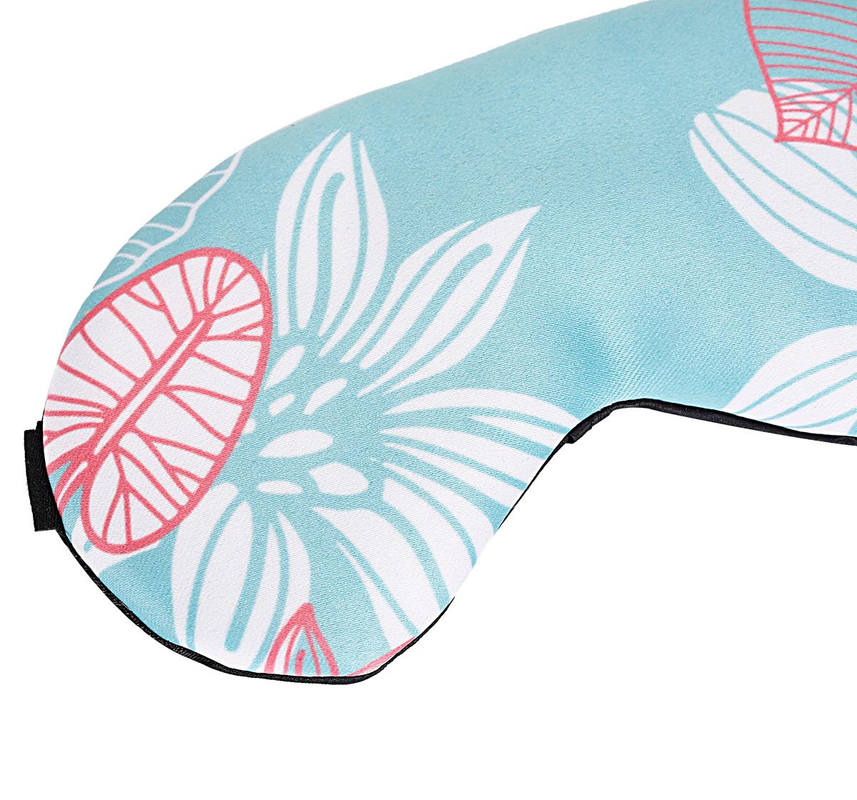 Luvley Green Floral Printed Eye Mask Printed Multicolour 3Y+