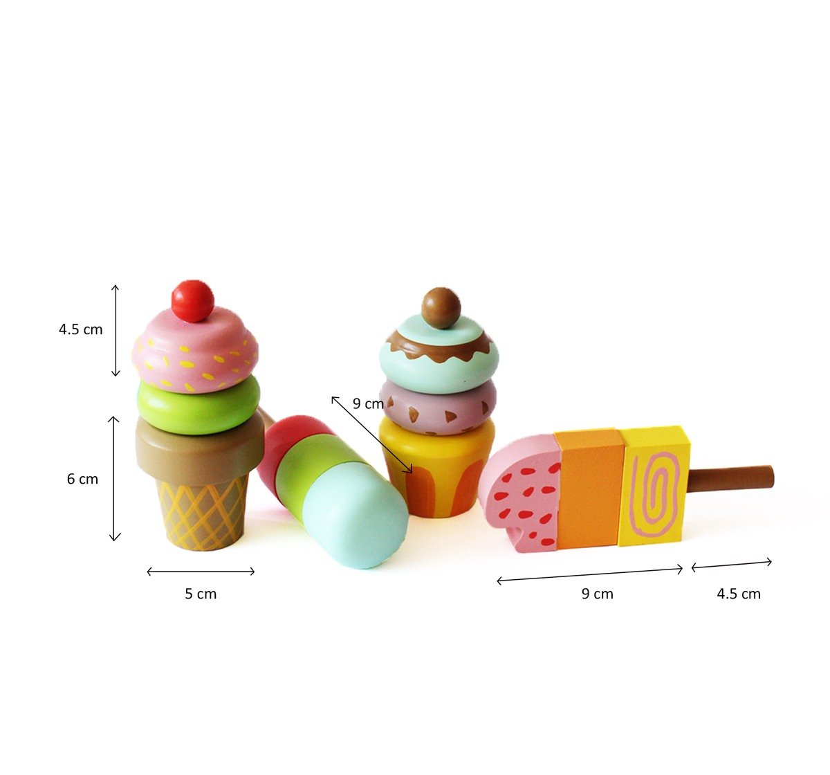 Shumee Ice Cream Magnetic Set Activity Game for kids 3Y+, Multicolour