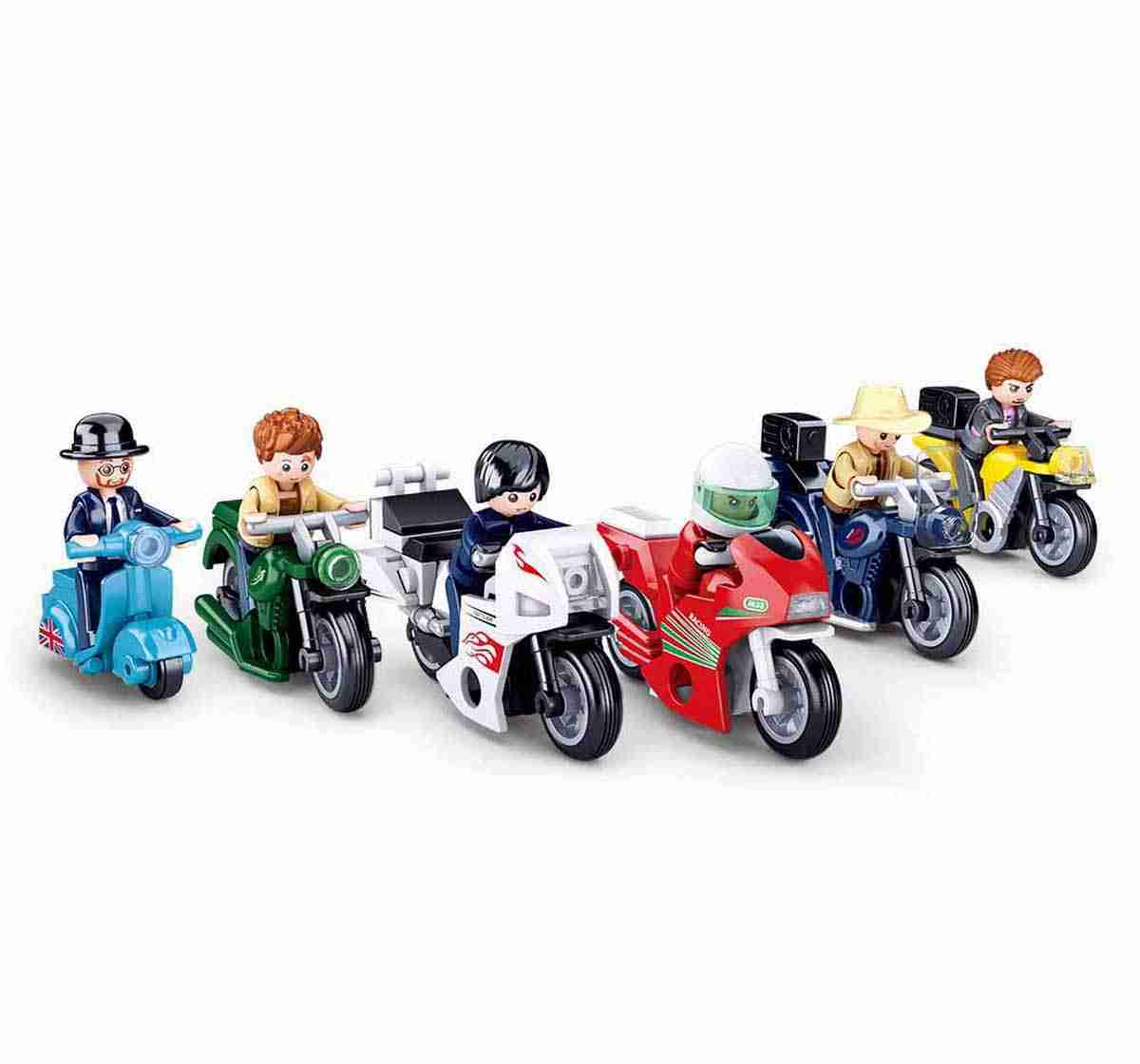 Sluban Motorcycle and Camp Plastic Building Block 77 pieces Multicolor 6Y+