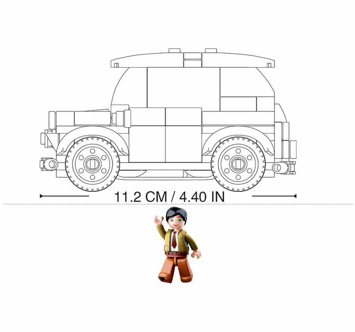 Sluban Model Brick Mini Car Plastic Building Block set of 150 pieces Multicolor 6Y+