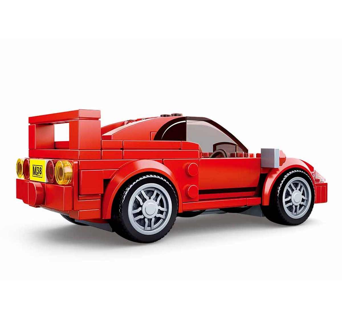Sluban Model Bricks F40 Racing Car Plastic Building Block set of 163 pieces Multicolor 6Y+