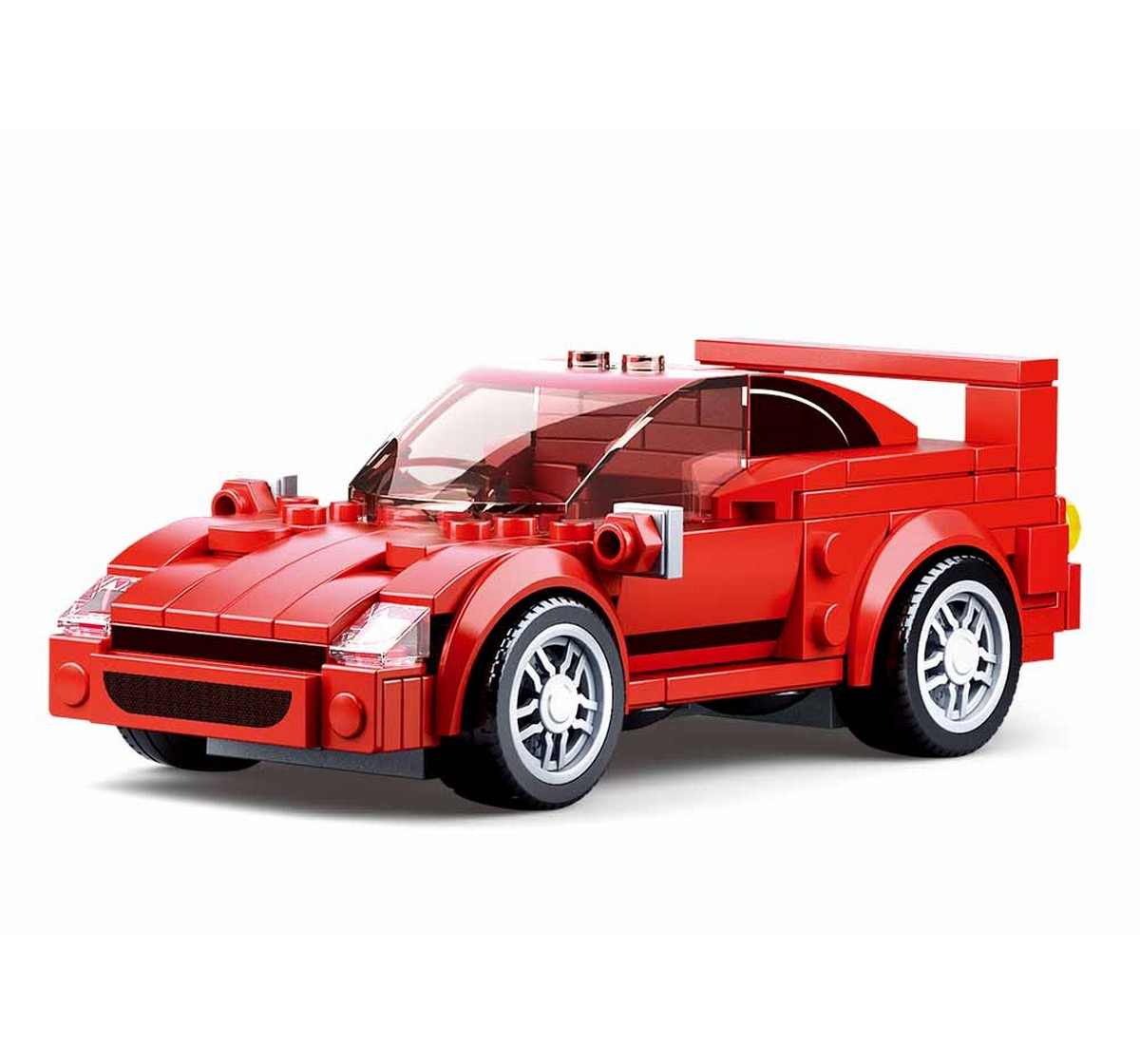 Sluban Model Bricks F40 Racing Car Plastic Building Block set of 163 pieces Multicolor 6Y+