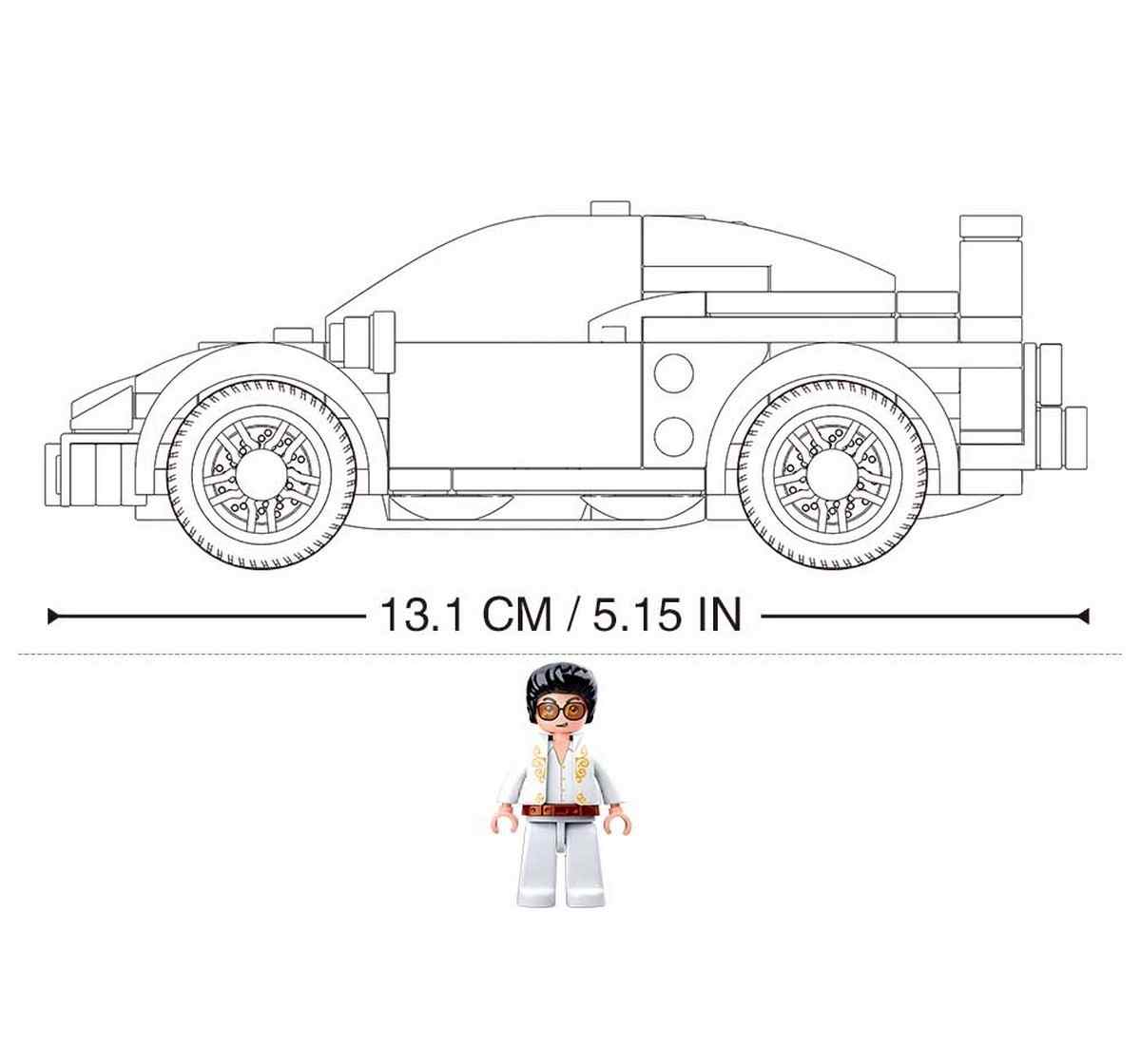 Sluban Model Bricks F40 Racing Car Plastic Building Block set of 163 pieces Multicolor 6Y+
