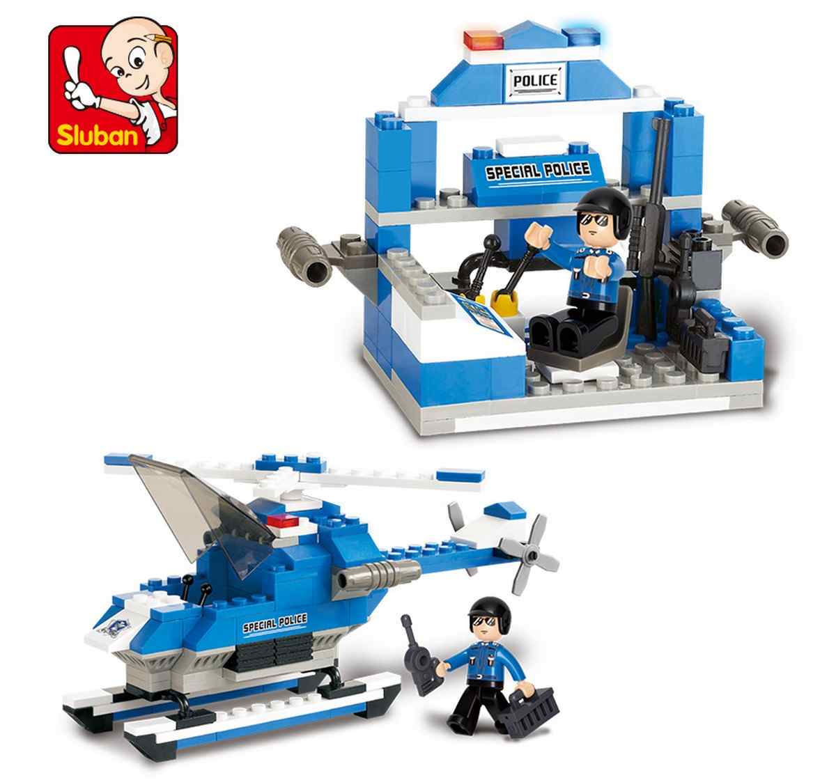 Sluban Armed Helicopter Plastic Building Block set of 133 pieces Multicolor 6Y+