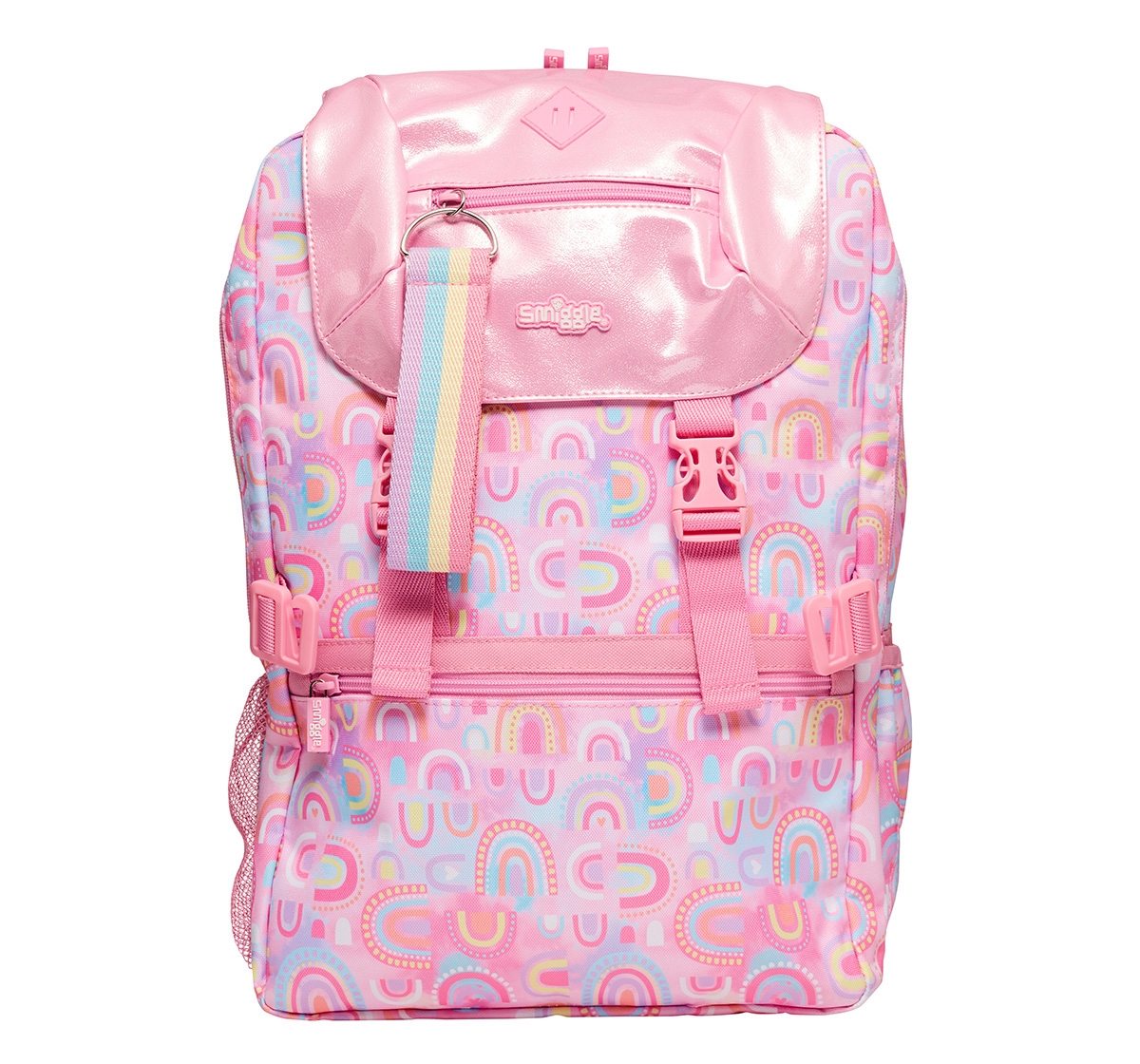 Smiggle Bright Side Foldover Attachable Colourful printed bag for 
