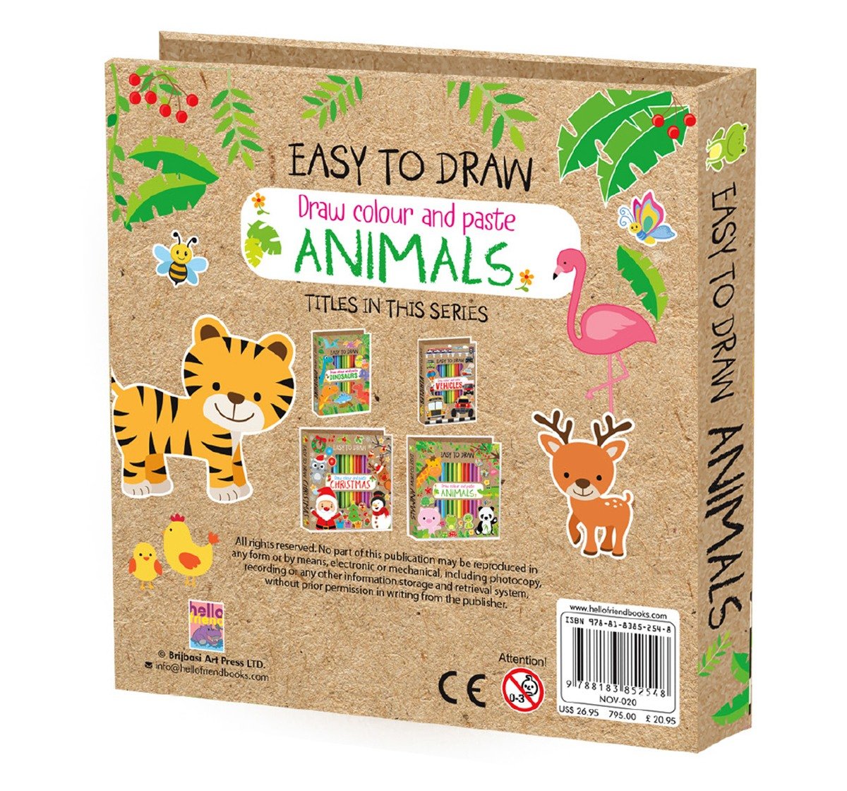 Hellofriend Books Craft Kit Easy to Draw Hard Cover Multicolor 4Y+