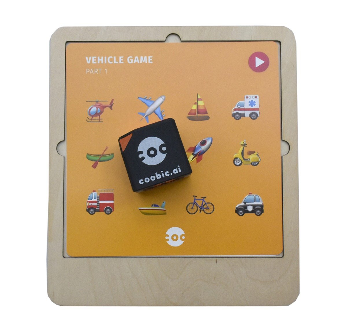 Coobic Interactive Augmented Reality Cube Educational Toy 3Y+, Multicolour