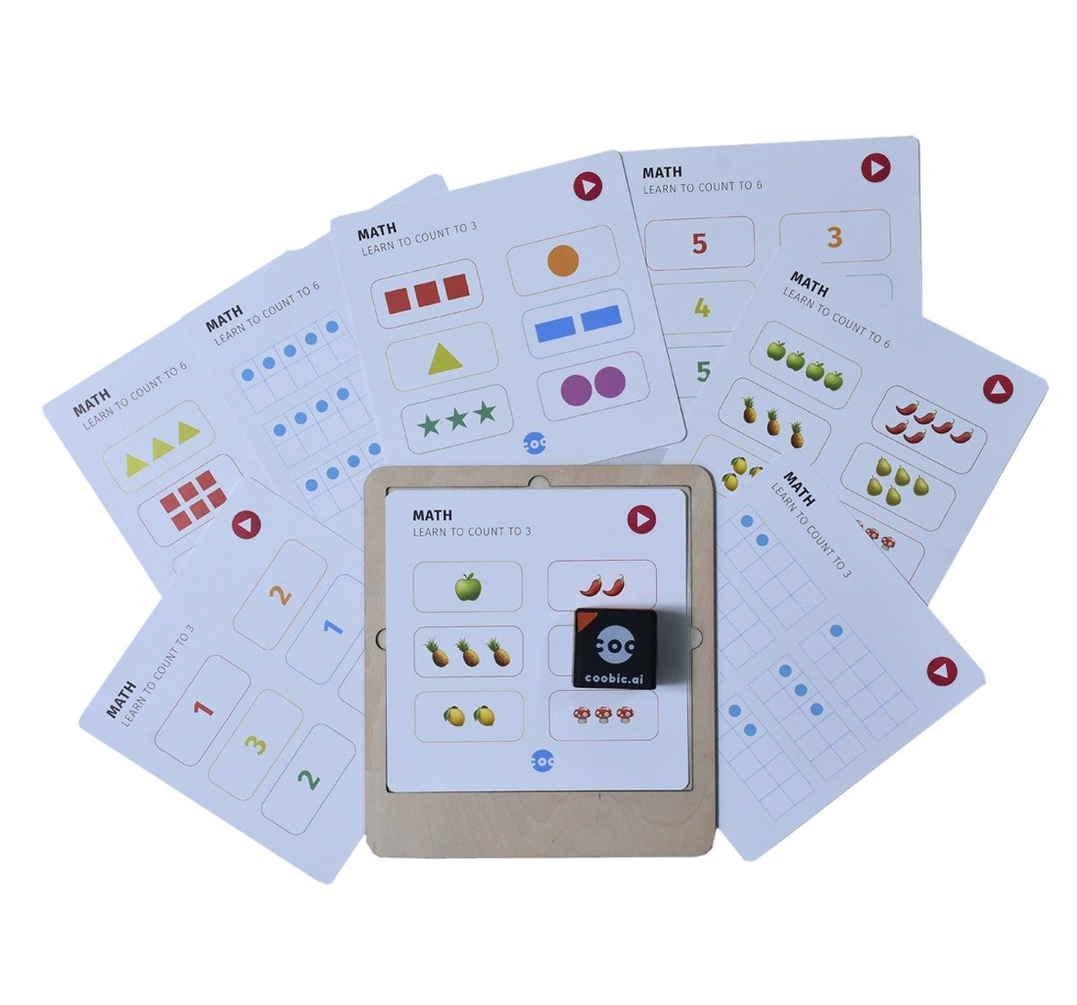 Coobic Interactive Augmented Reality Cube Educational Toy 3Y+, Multicolour