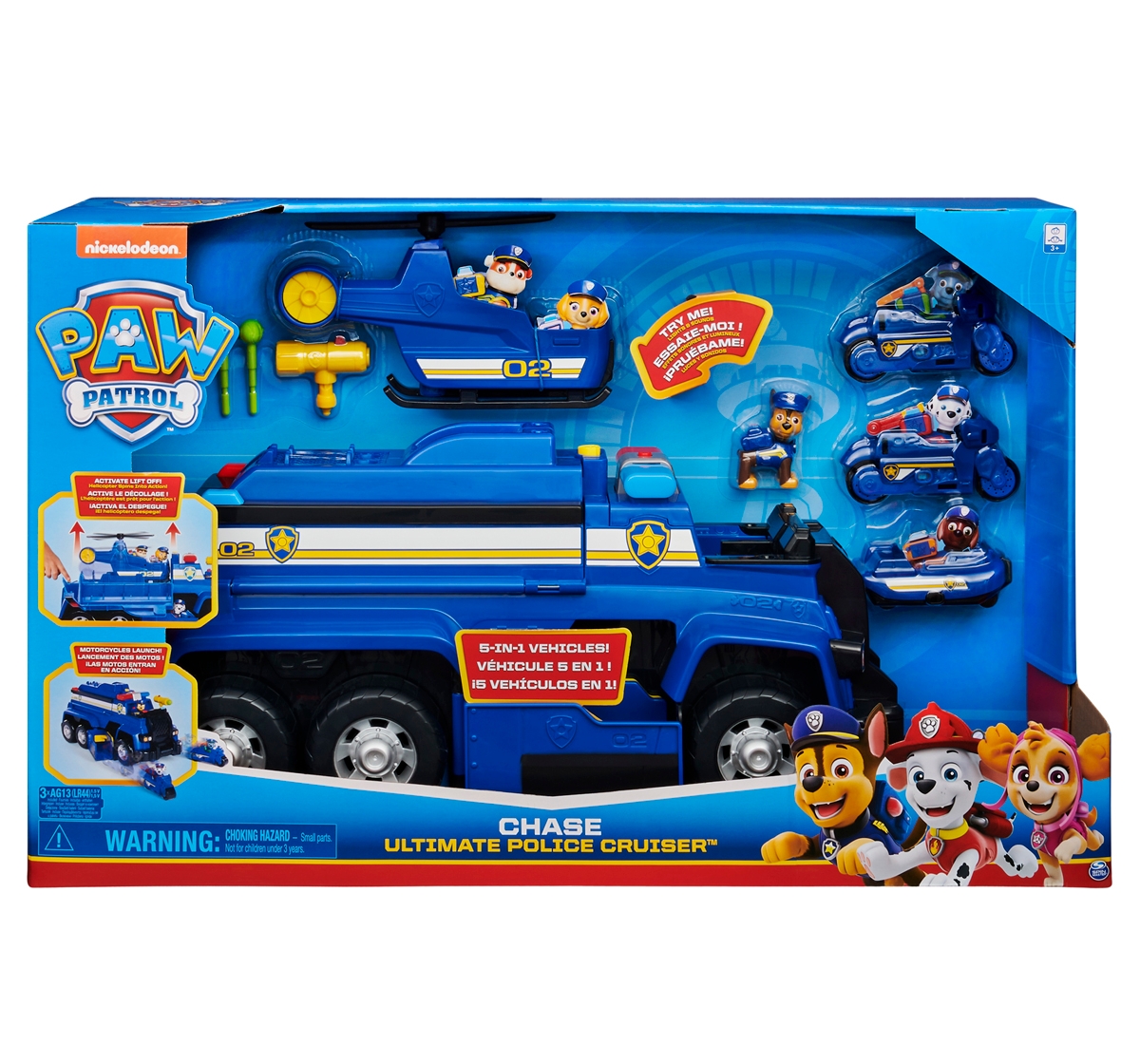 Paw Patrol | Paw Patrol Chase Dluxe Cruser Roleplay Set for Kids 3Y+, Blue 1