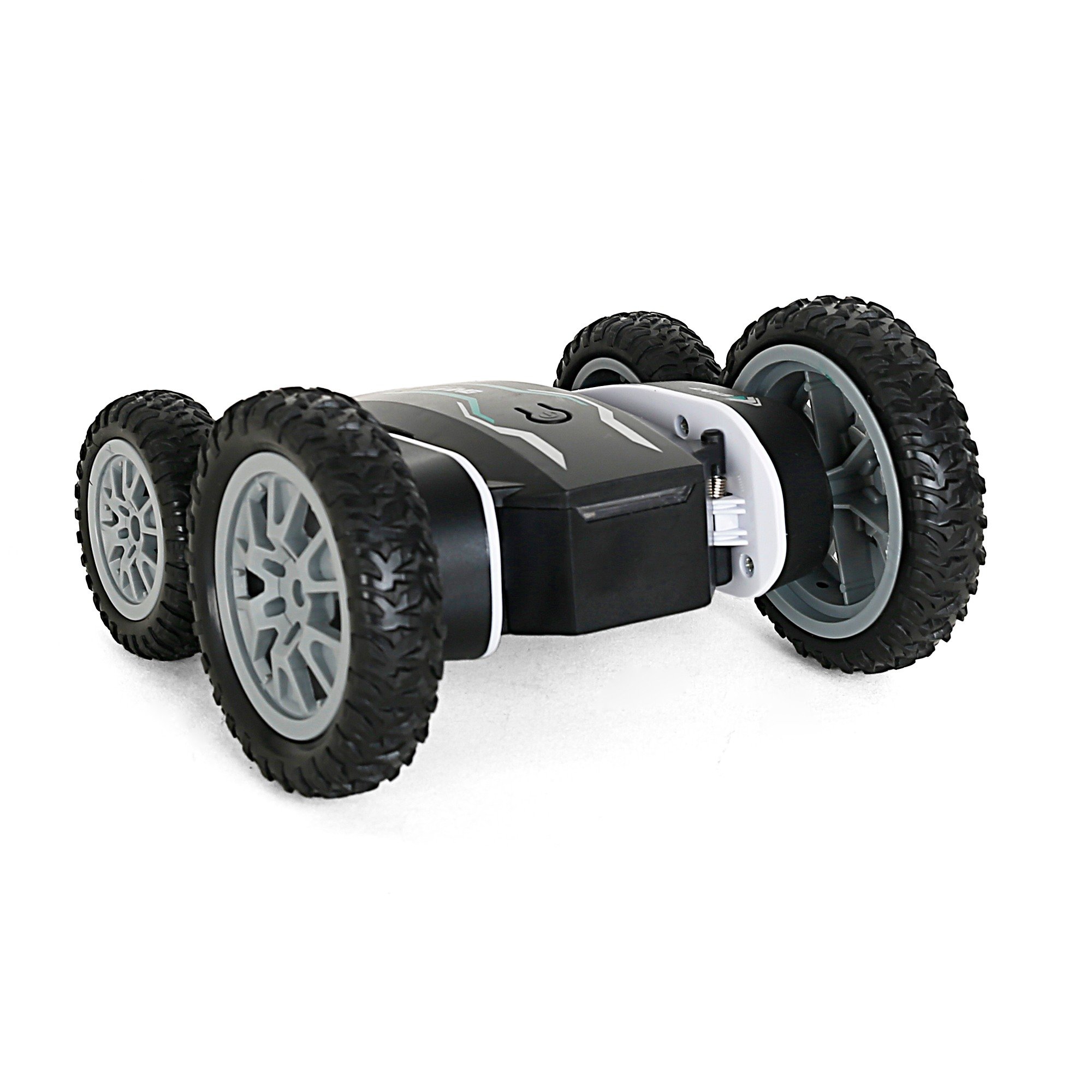 Ralleyz 2.4G 2 In1 Remote Control Stunt Car, Changeable Wheels With Charger, Black, 6Y+