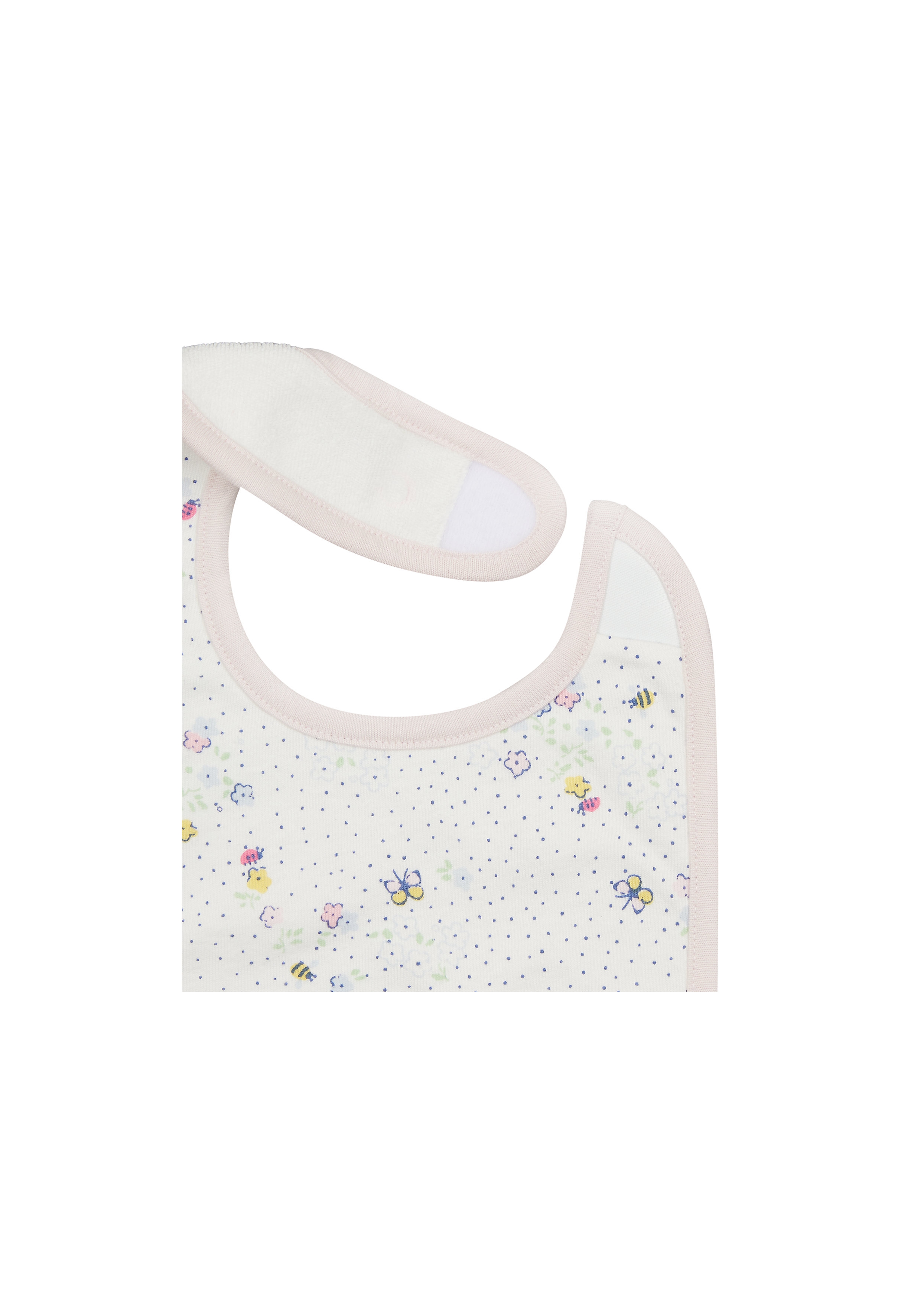 Mothercare | MOTHERCARE New born SPRING FLOWER 3PK BIBS PINK 1