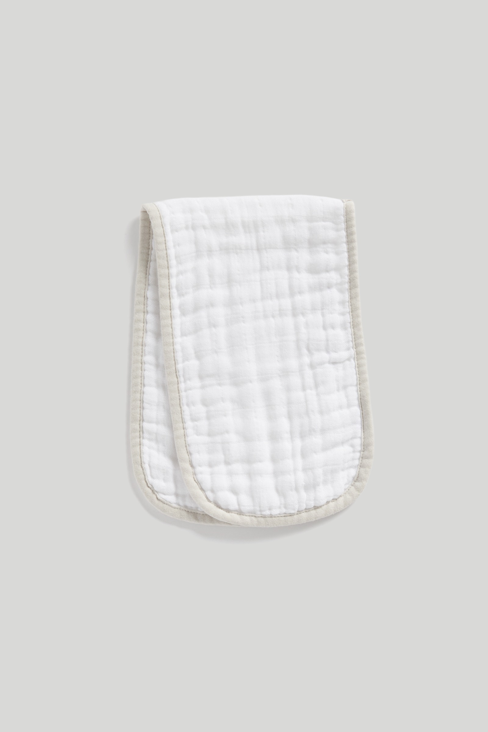 Mothercare Elephant Burp Cloths - Pack of 3 - White