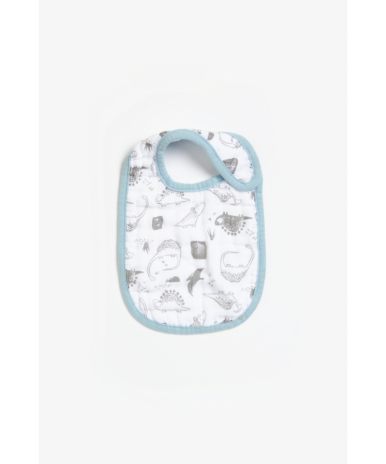 Mothercare | Mothercare Dino Muslin Bibs Blue Pack of 3 3