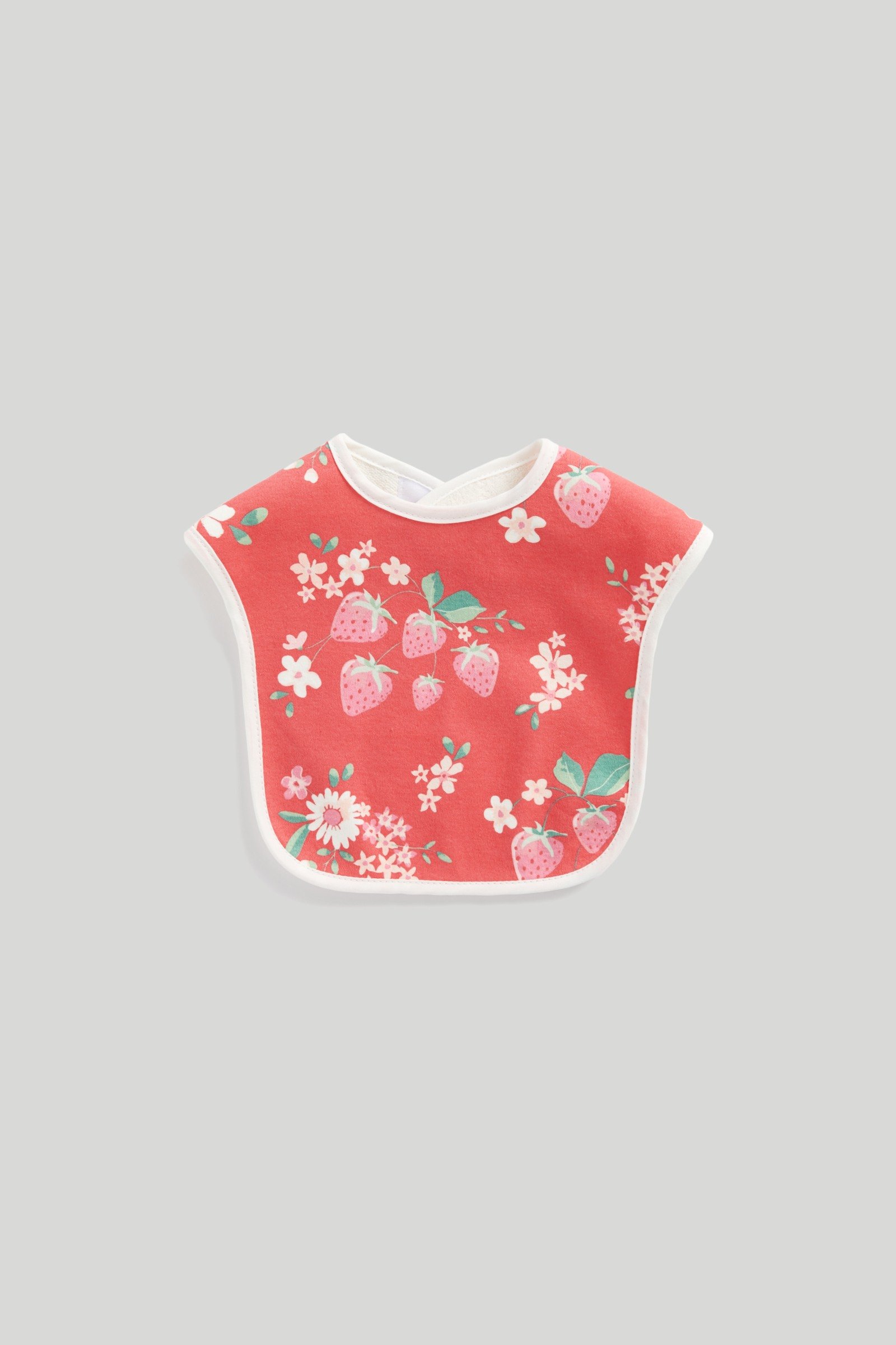 Mothercare Strawberry Toddler Bibs - Pack of 3 - Multicolor