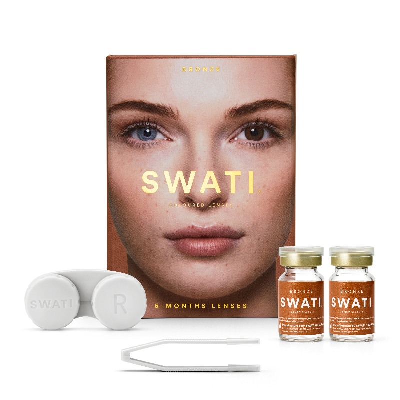 Coloured Contact Lenses Bronze - 6 Months • Power 0.00