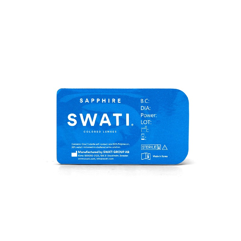 Coloured Contact Lenses Sapphire - 1 Month • Power 0.00
