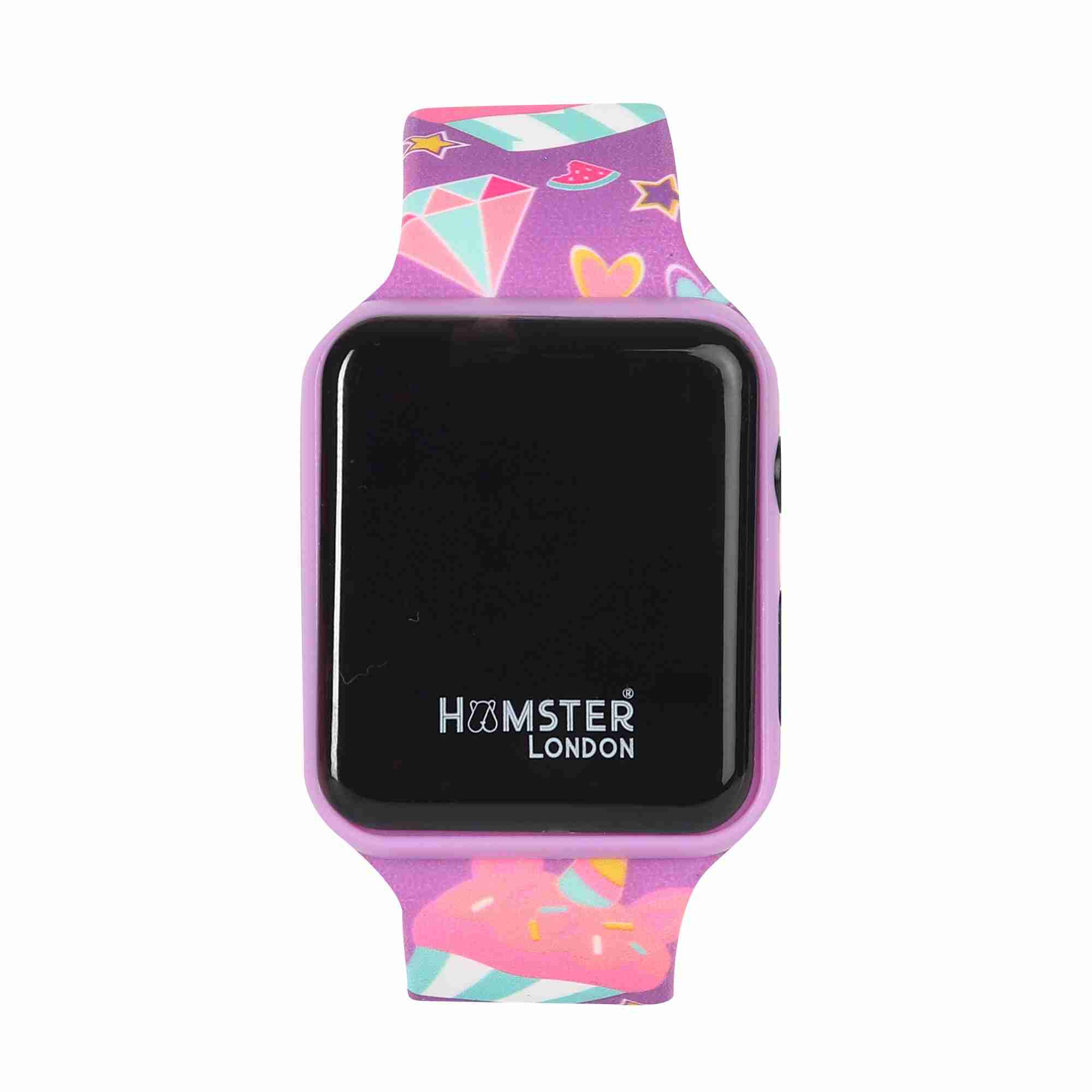 Hamster London Digital Watch Lama For Kids, Purple, 3Y+