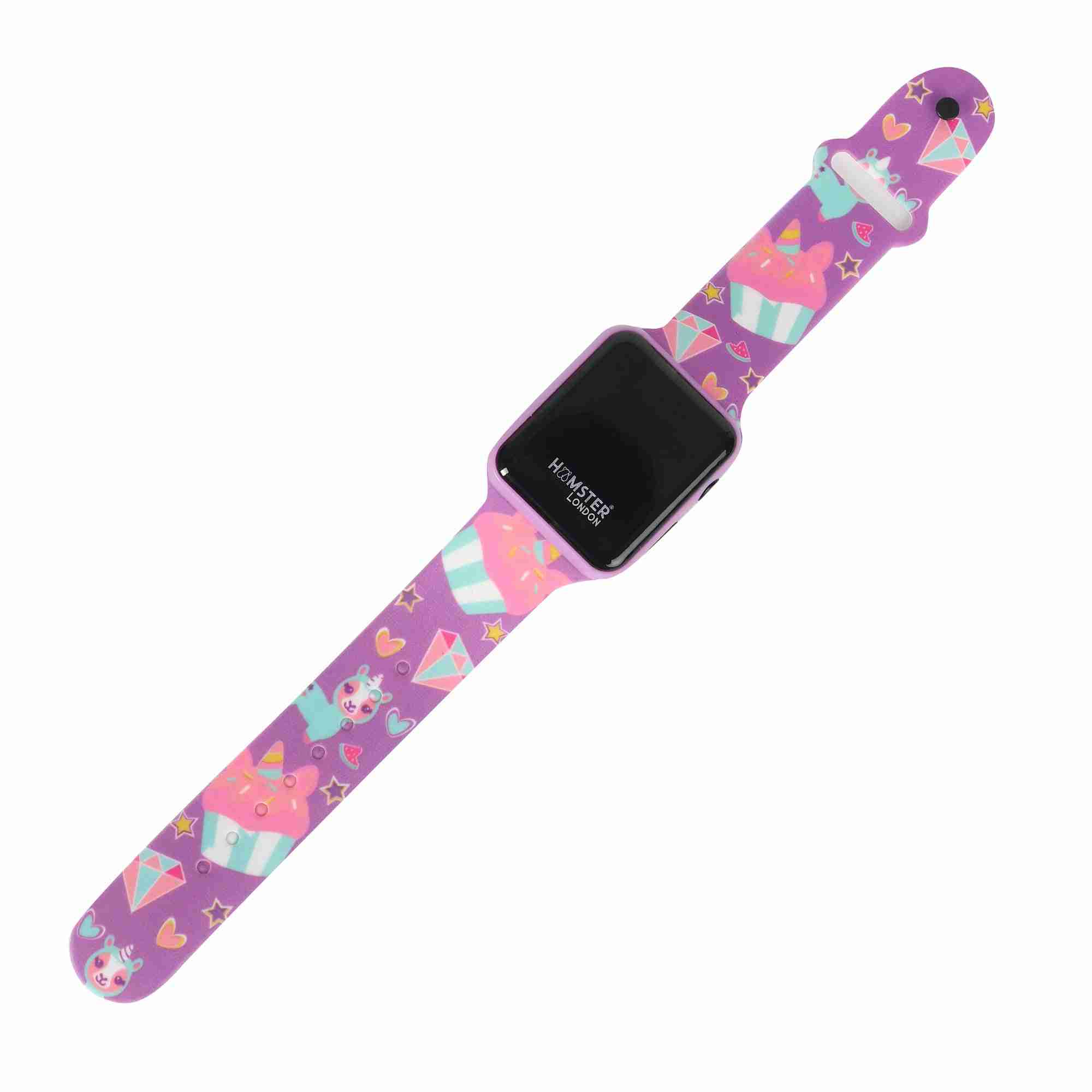 Hamster London Digital Watch Lama For Kids, Purple, 3Y+