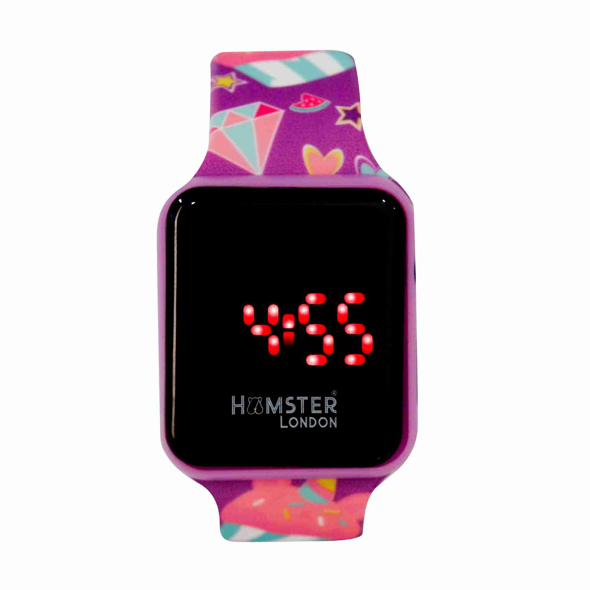 Hamster London Digital Watch Lama For Kids, Purple, 3Y+