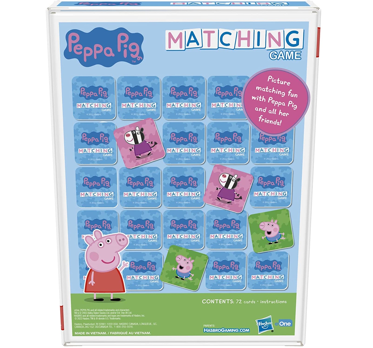 Hasbro Gaming Peppa Matching Game Board Game Multicolour 3Y+