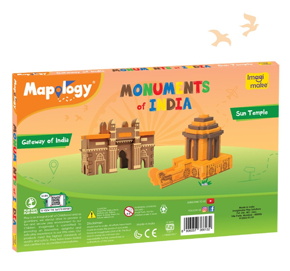 Mapology Sun Temple And Gateway Puzzles For Kids Multicolour 5Y+