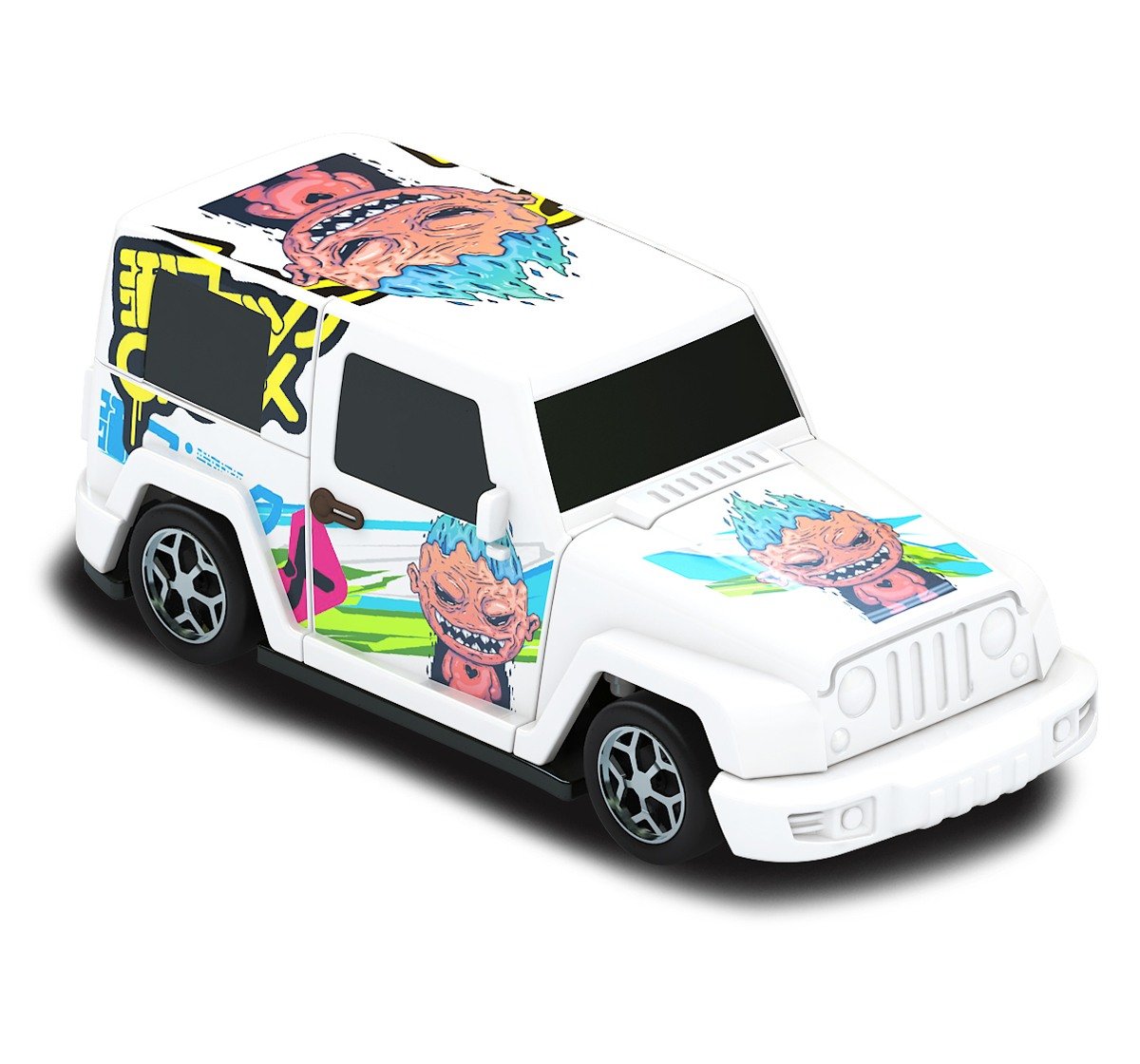 Crashems Sabotage Pull Back Car for kids 3Y+, Multicolour