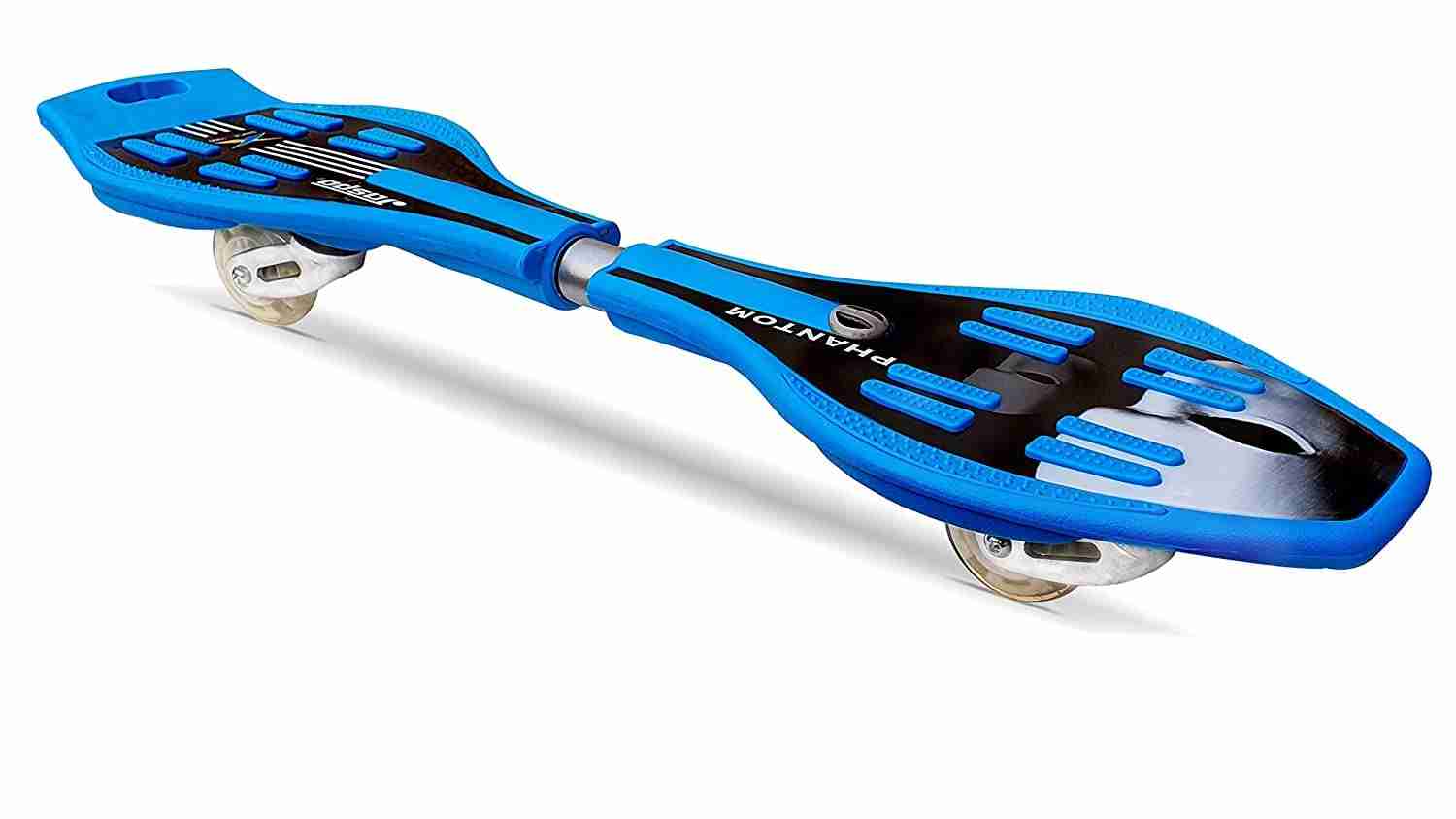 Jaspo 34 Inch X 9 Inch Waveboard Casterboard Balancing Board Heavy Duty Cruiser Skateboard With 80Mm Illuminating Pu Wheels Blue 6Y+