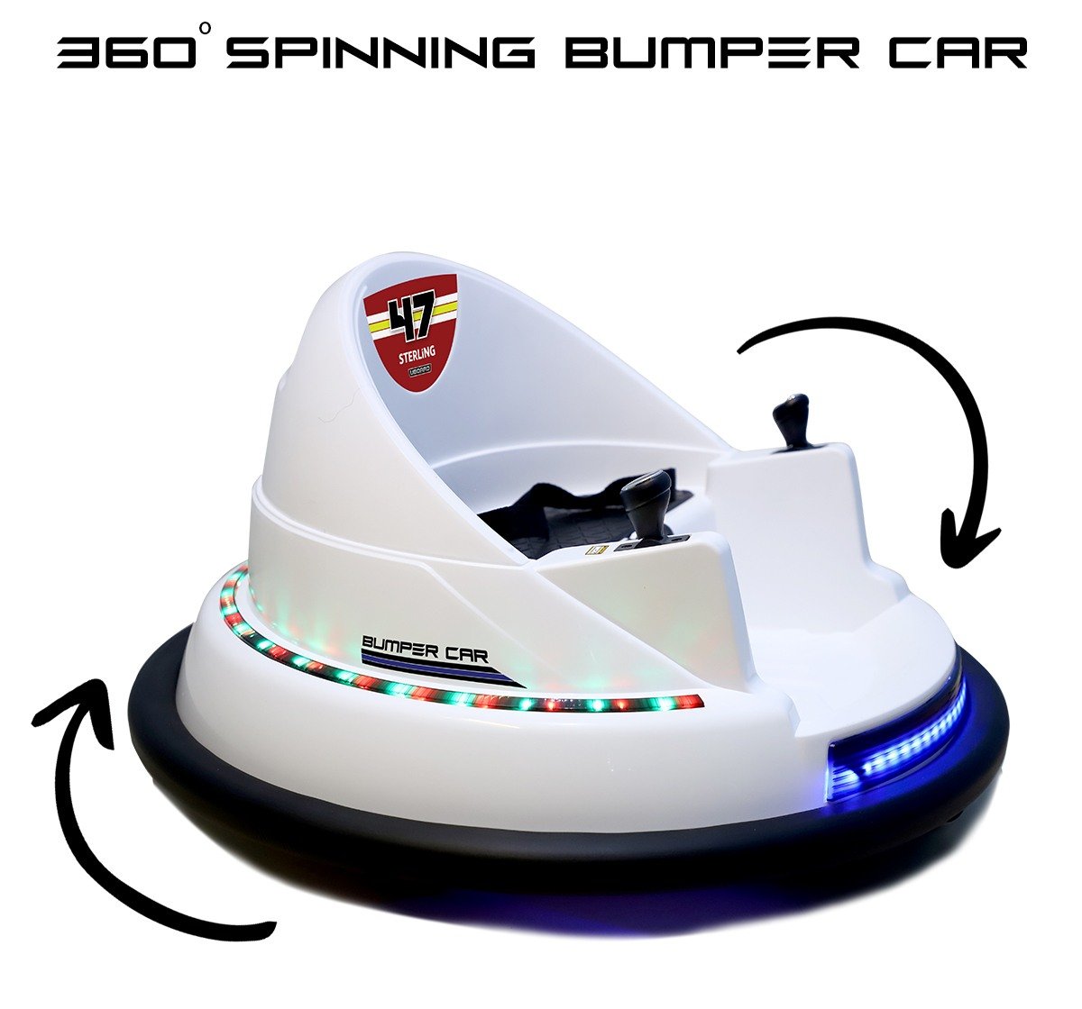 Uboard Ride On Car Bumper Car, Assorted4Y+