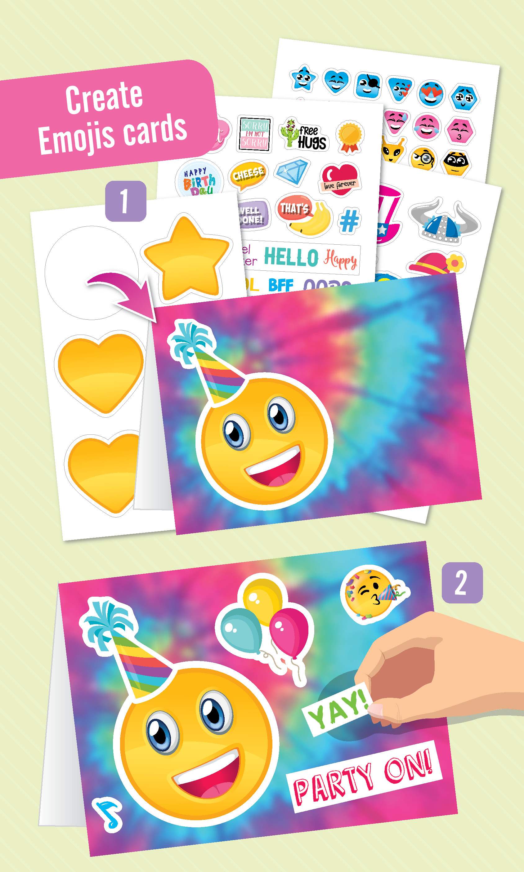 Youreka Emoji Spiral Pad, 14 cm, Multicolour, 6Y+